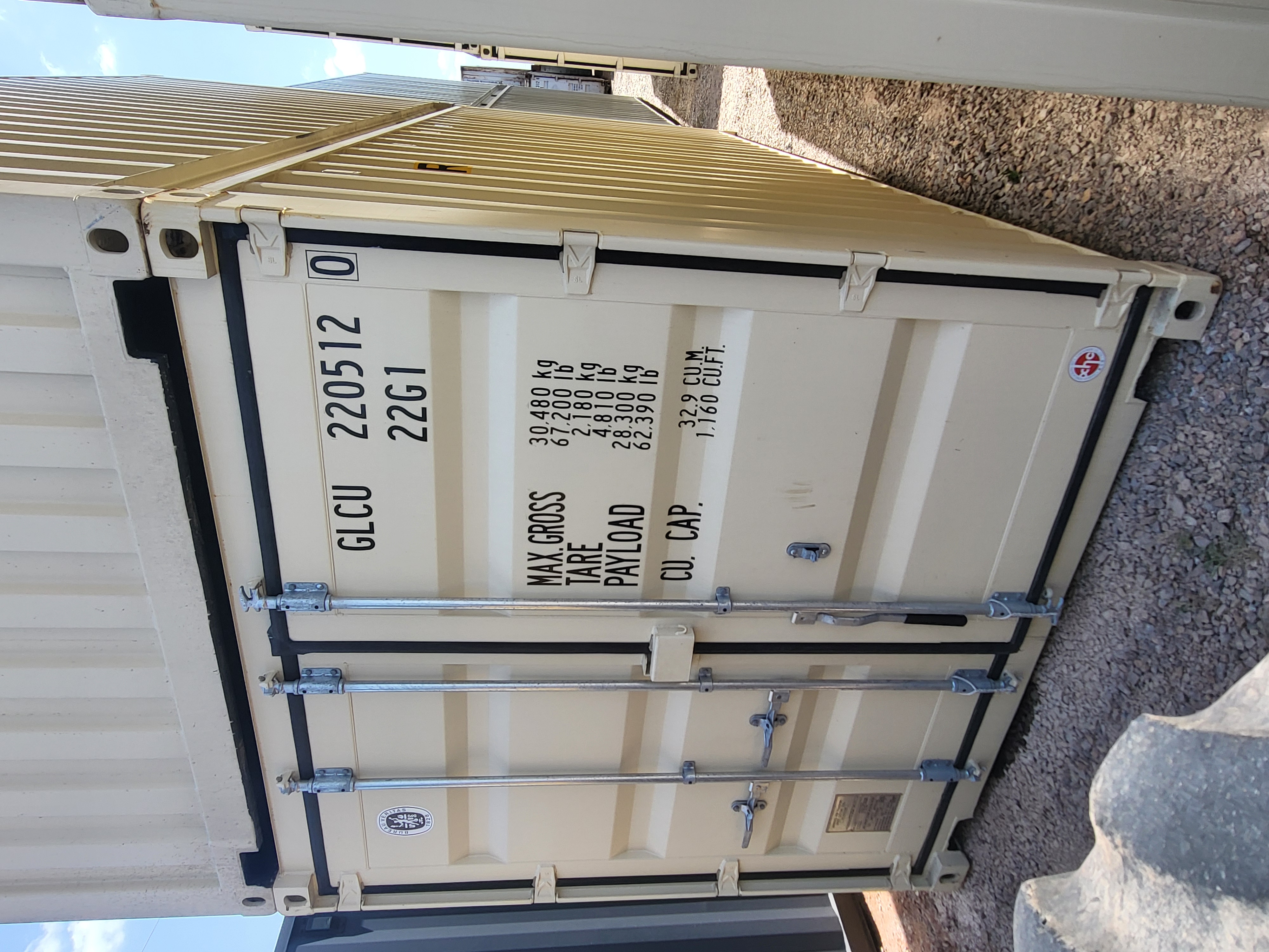 Rear corner view of the product