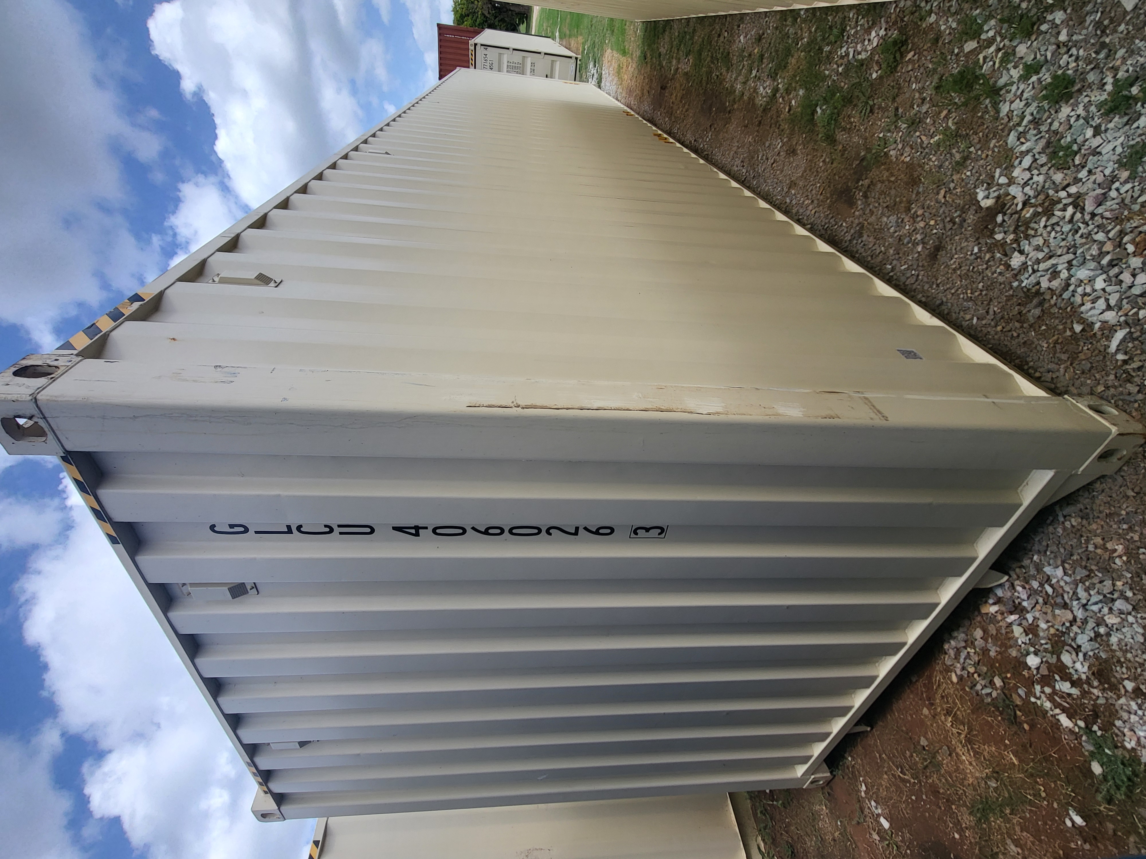Rear corner view of the product