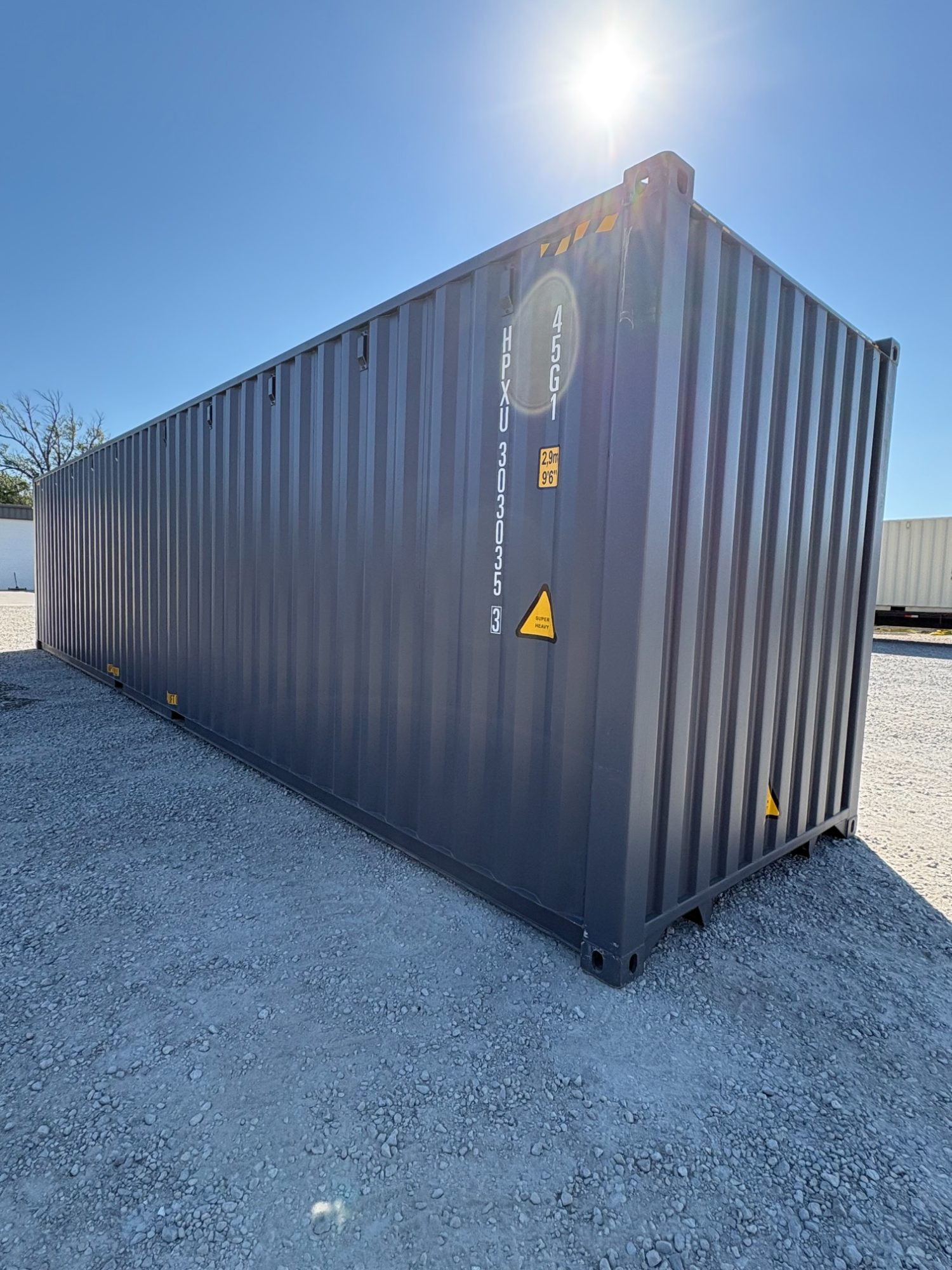 Rear corner view of the product