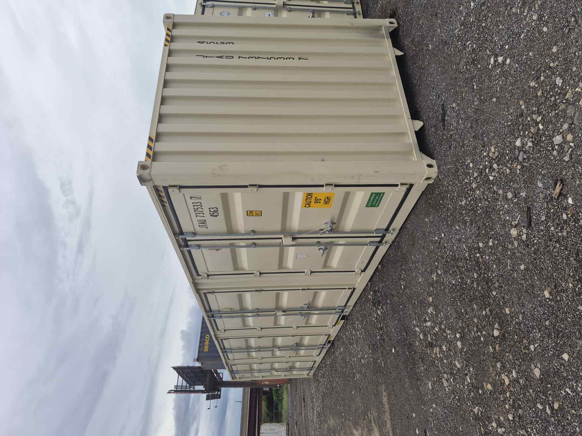 Rear corner view of the product
