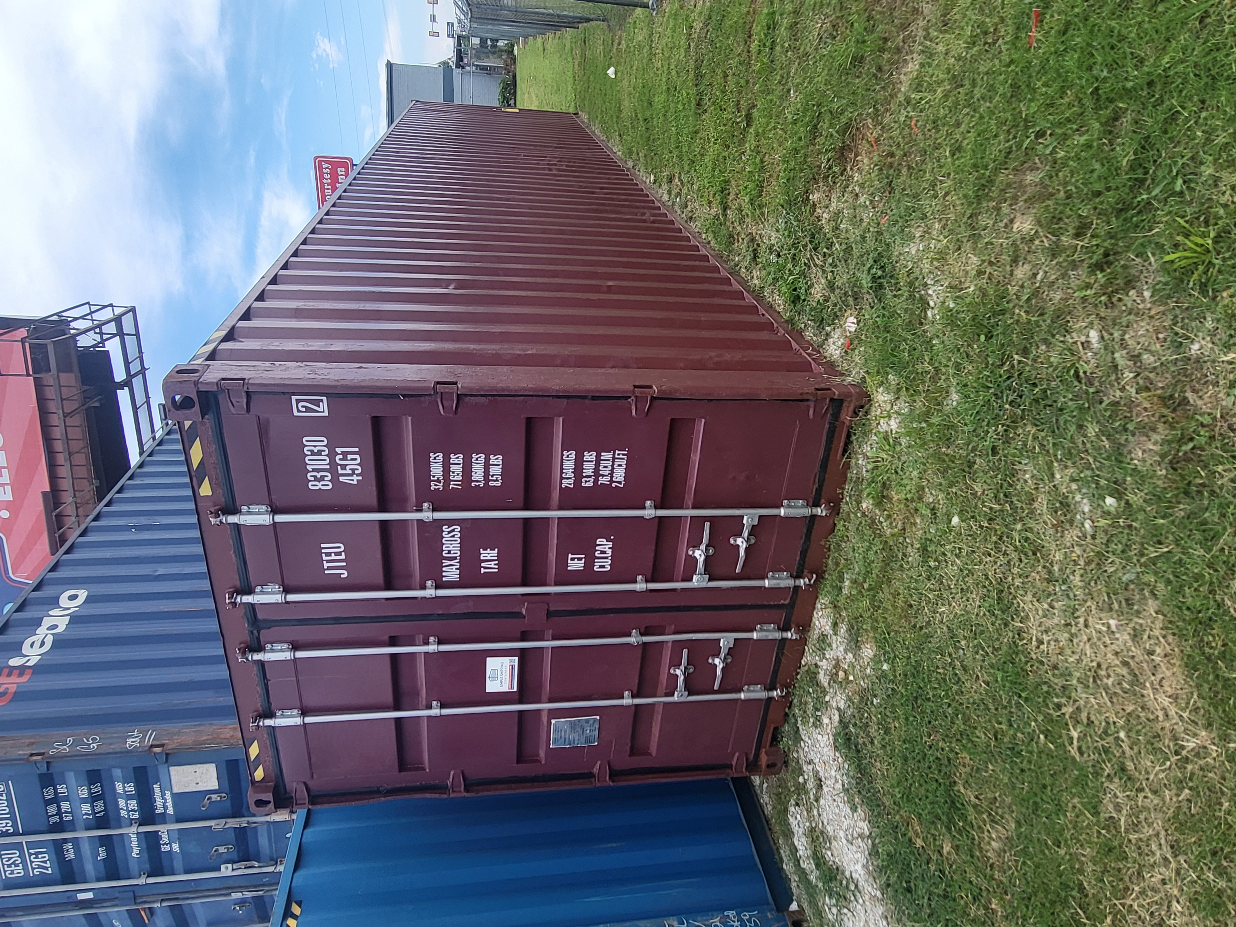 Front corner view of the product