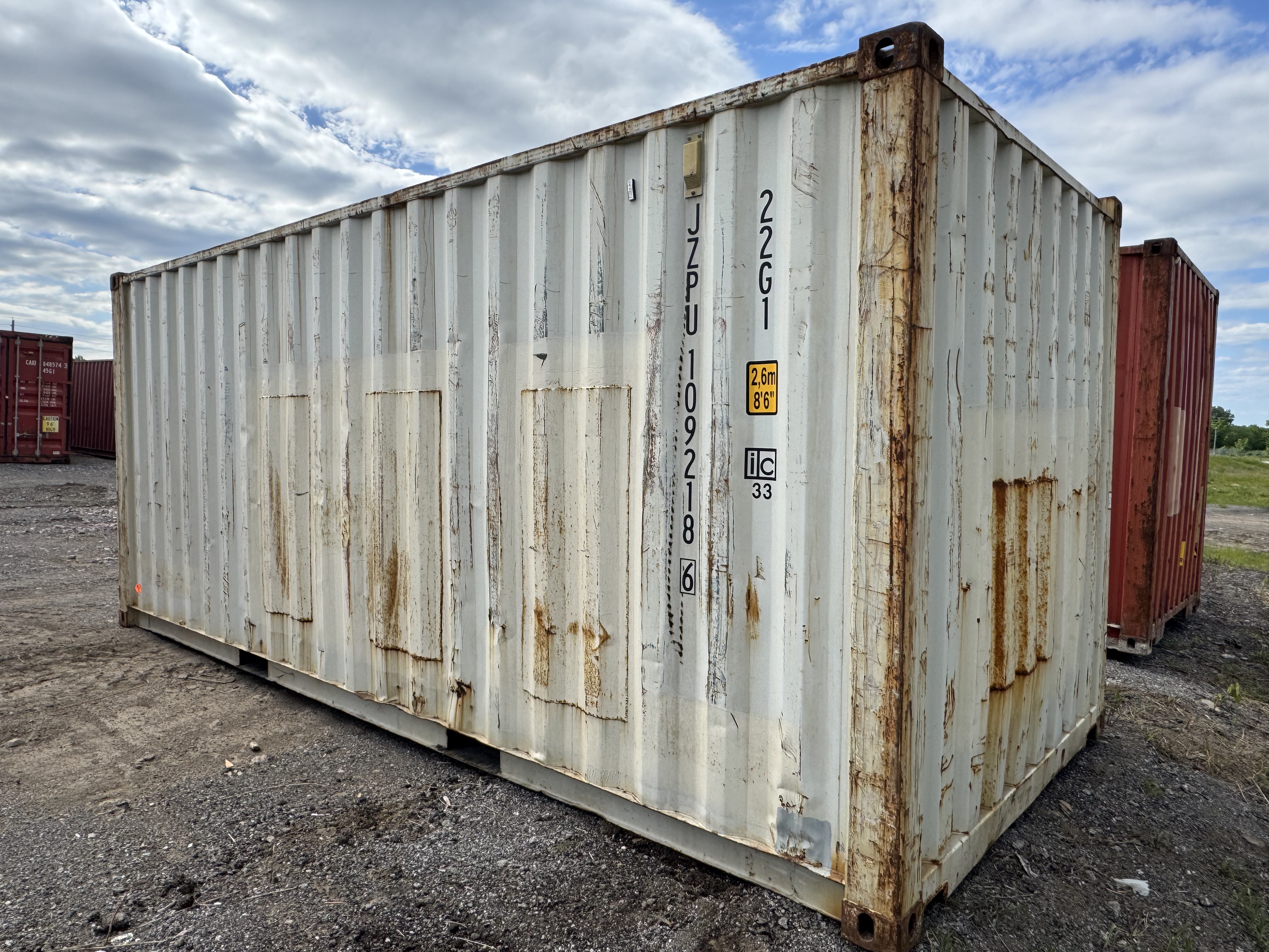 Rear corner view of the product