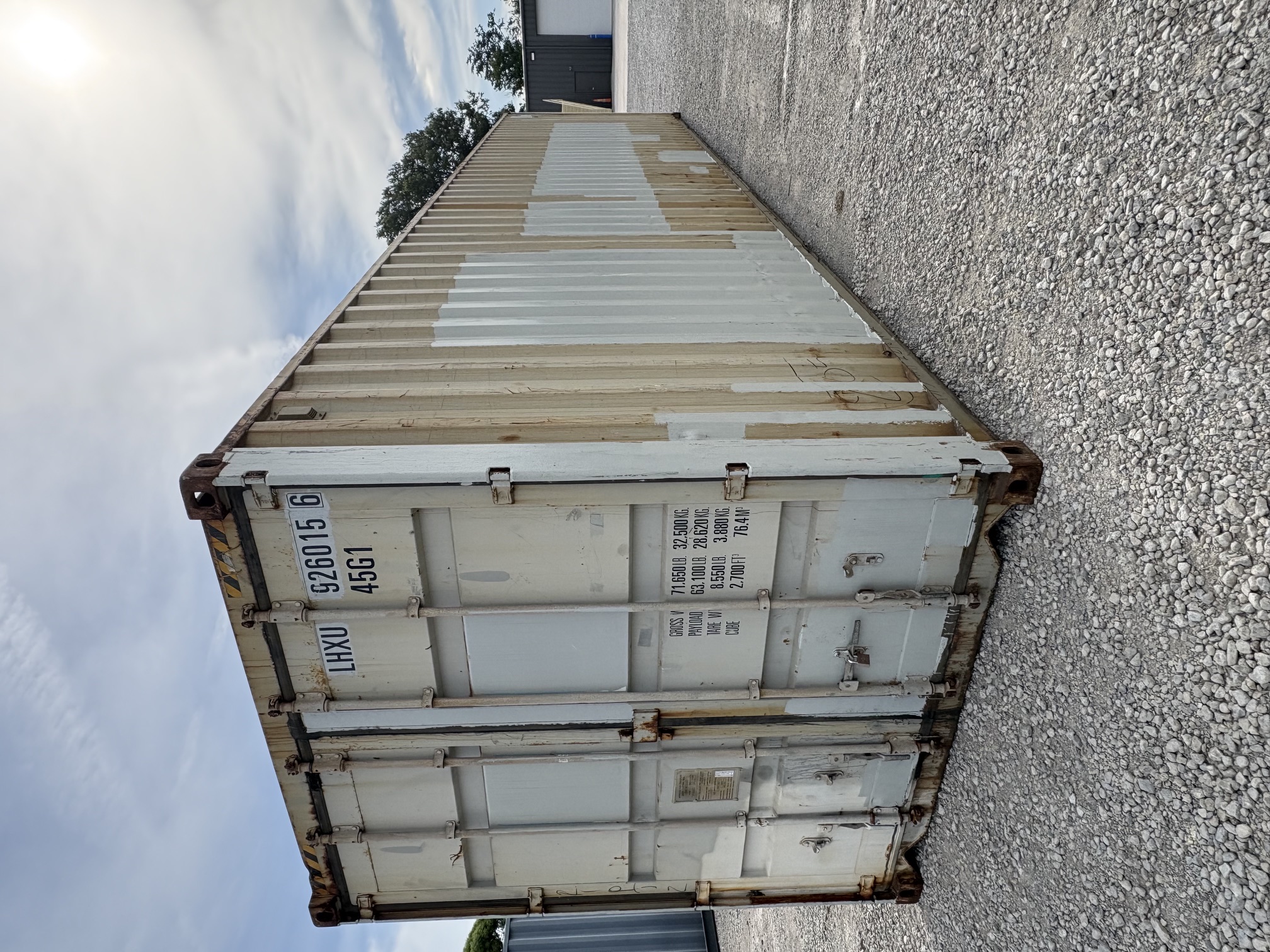 Front corner view of the product