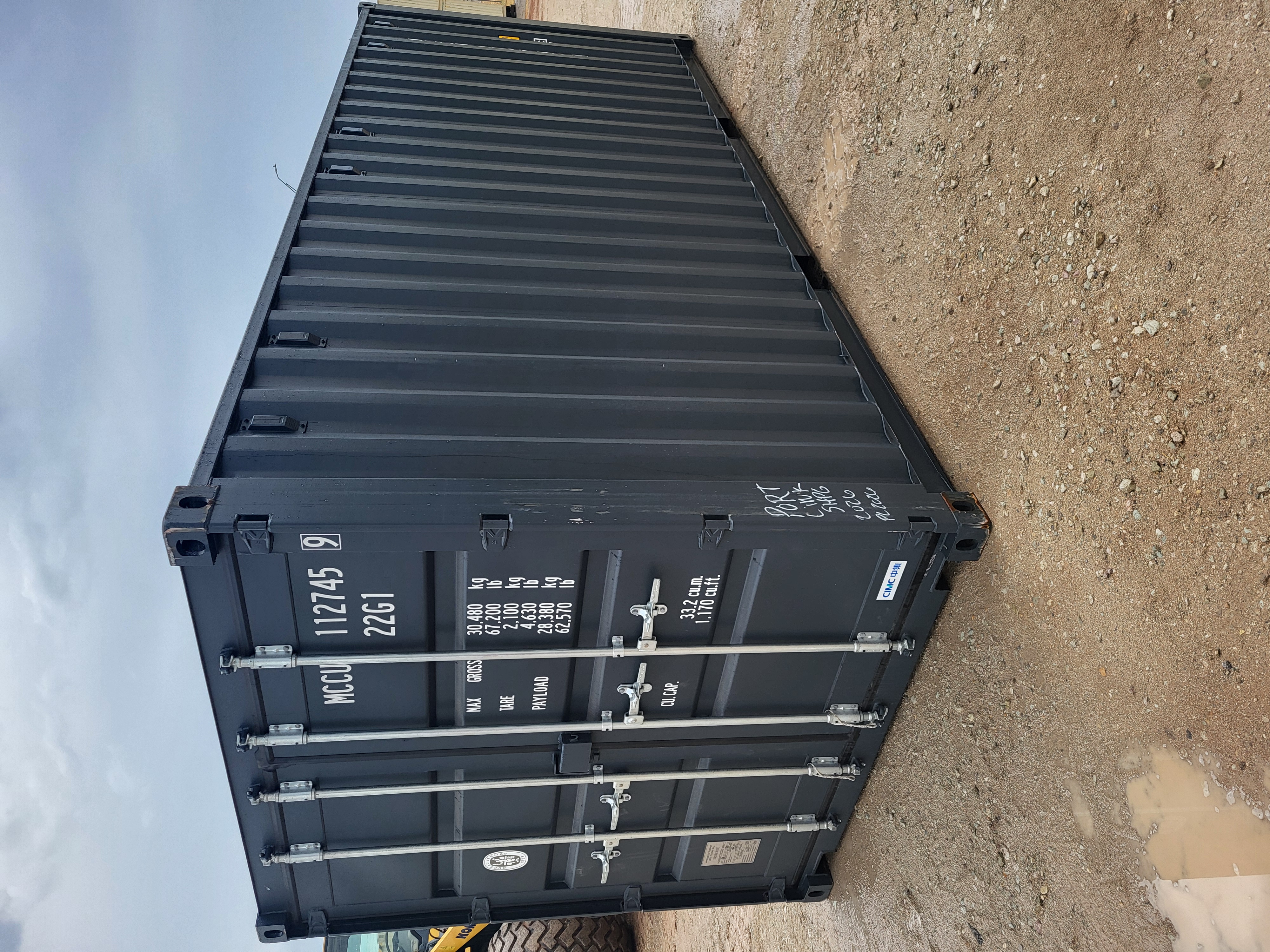 Front corner view of the product