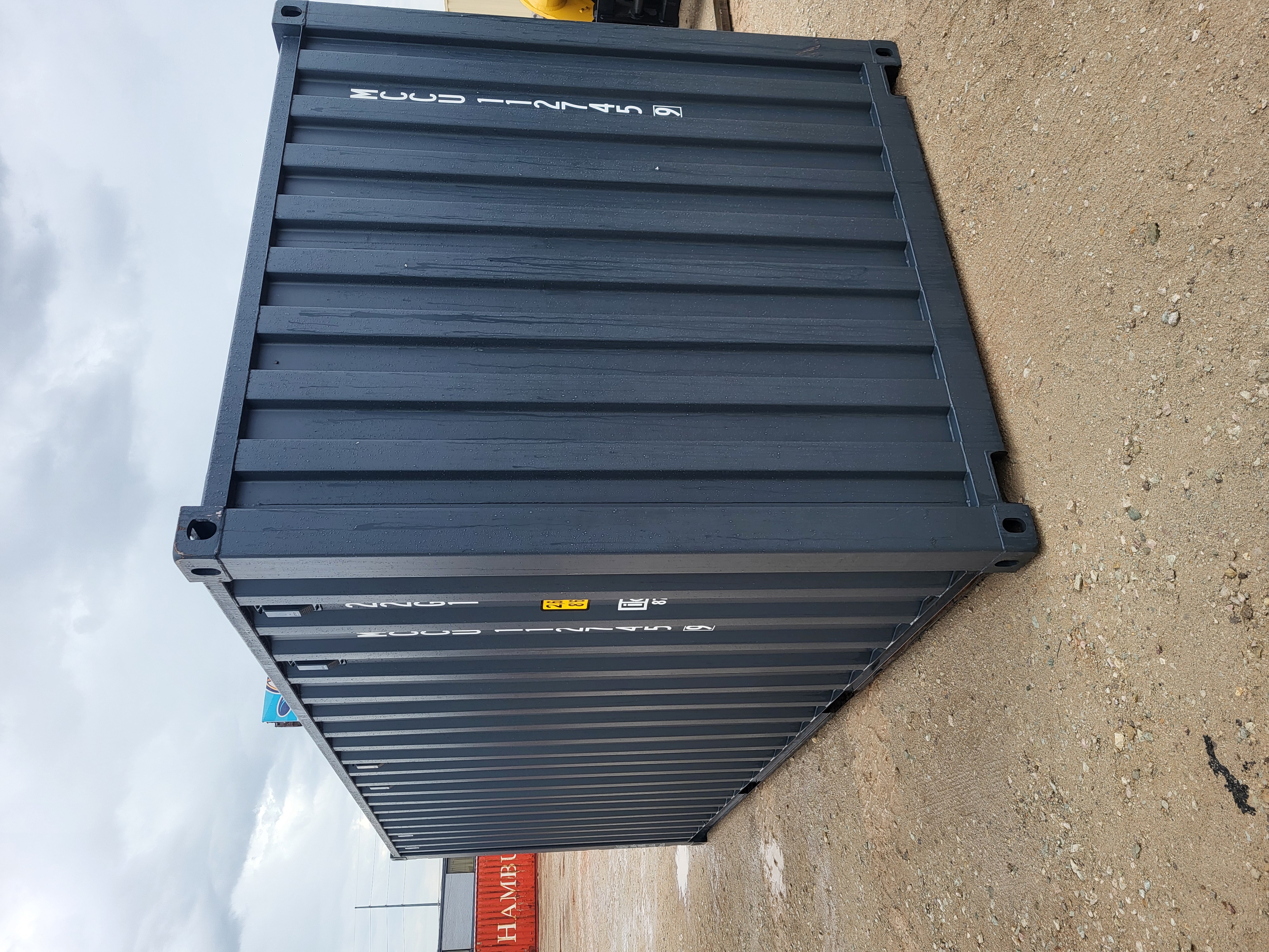 Rear corner view of the product
