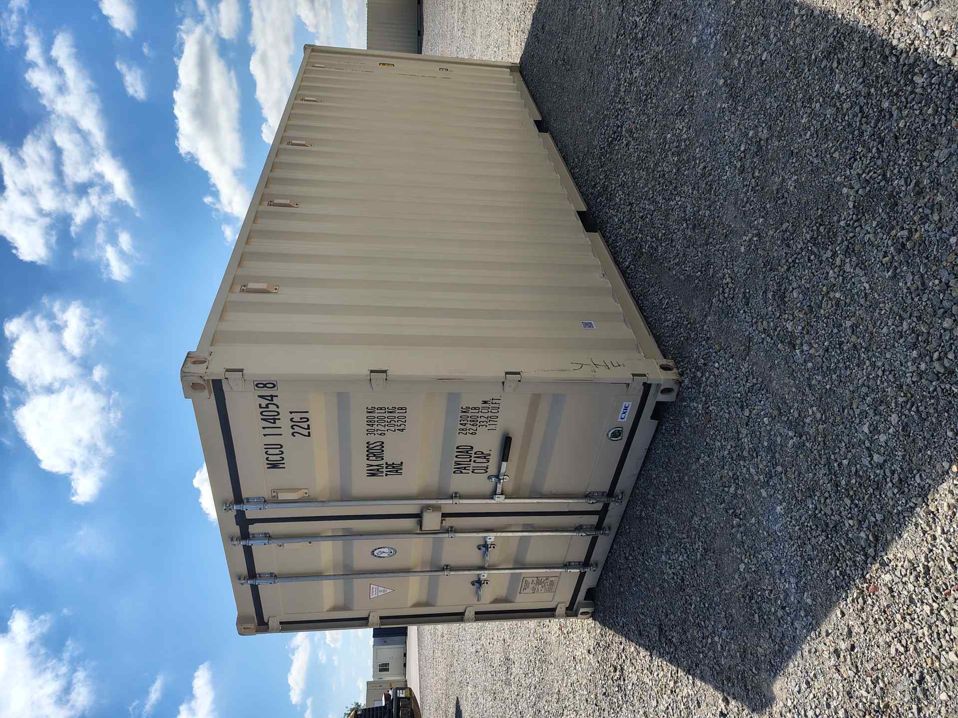 Front corner view of the product