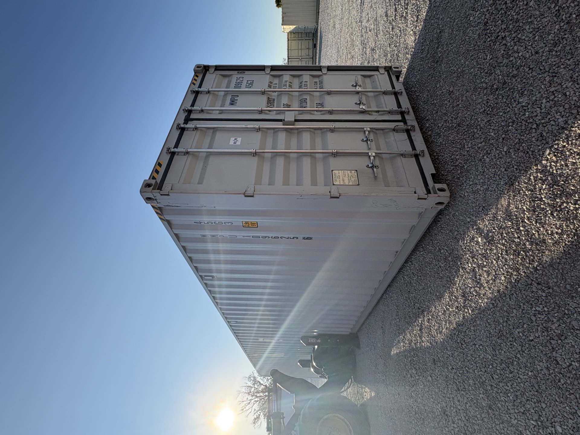 Front corner view of the product