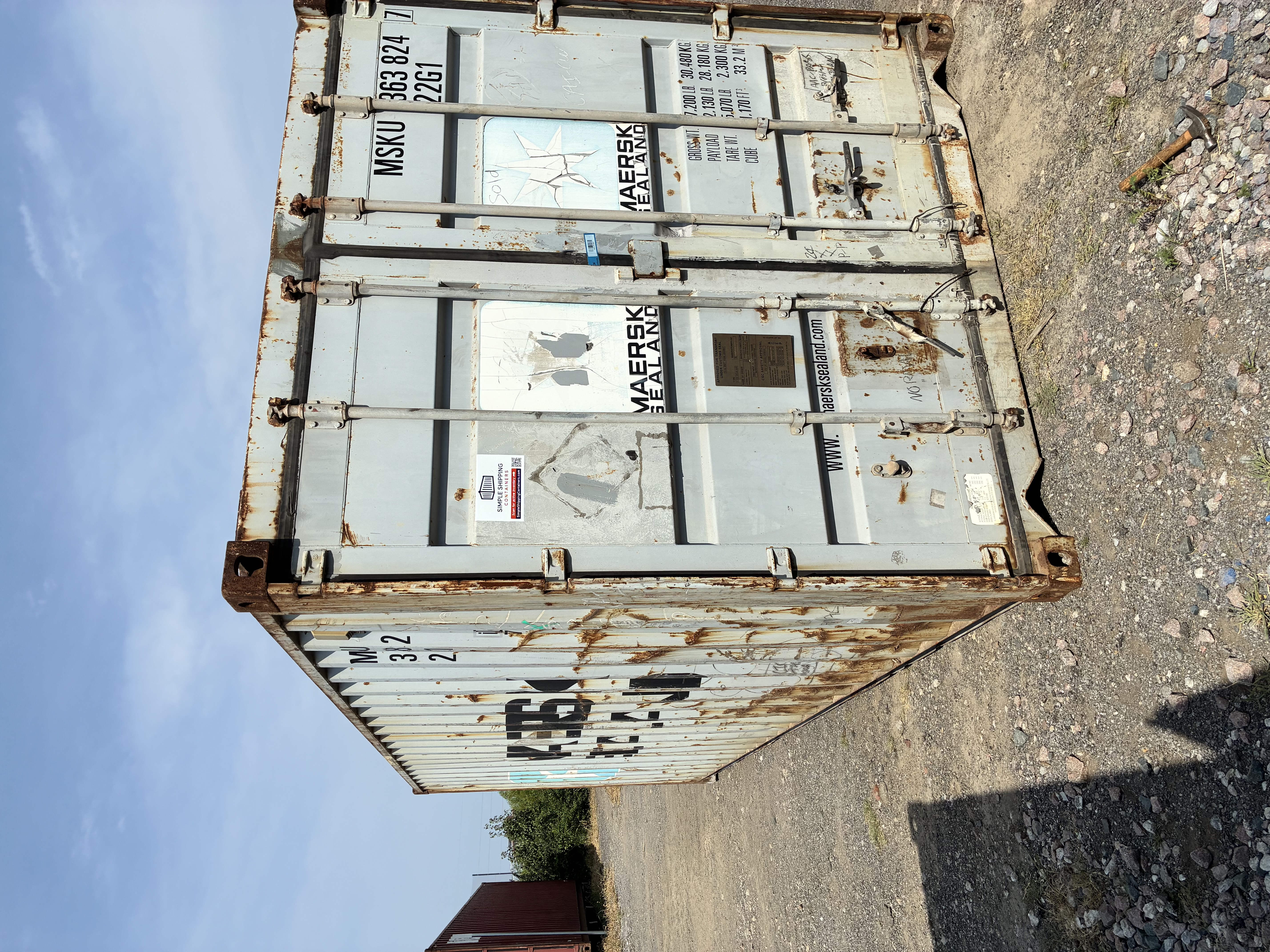 Front corner view of the product