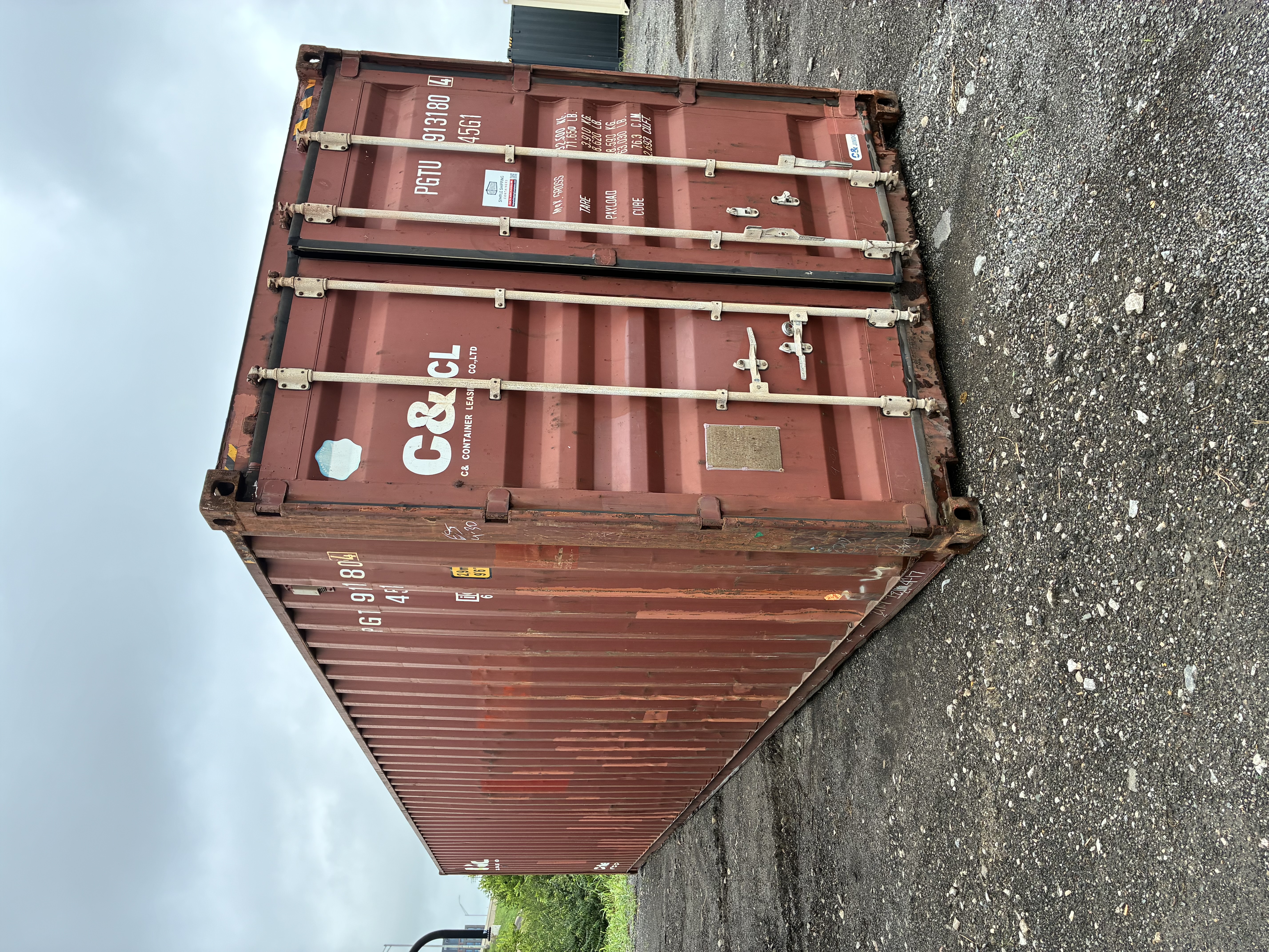 Front corner view of the product