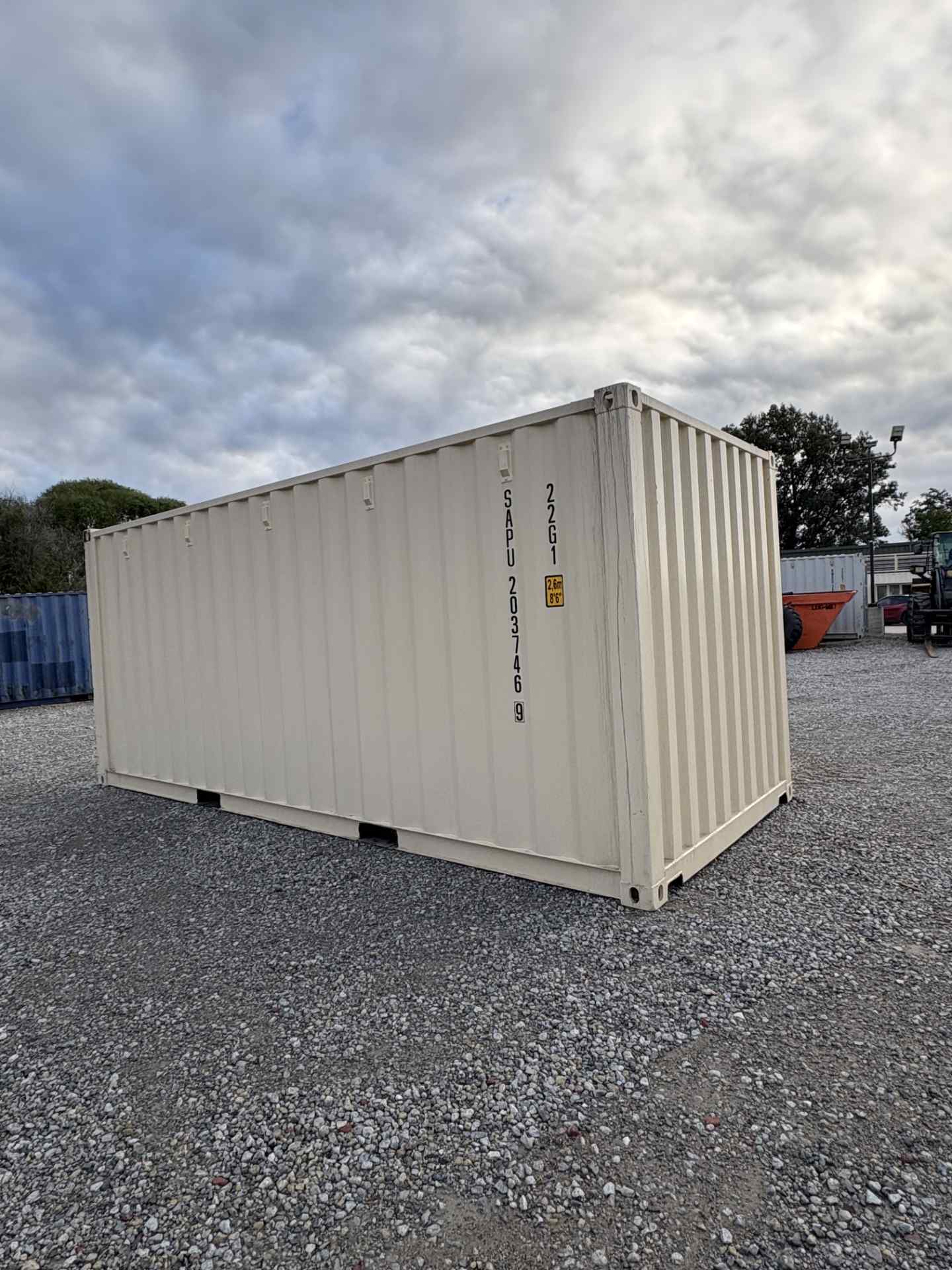 Rear corner view of the product
