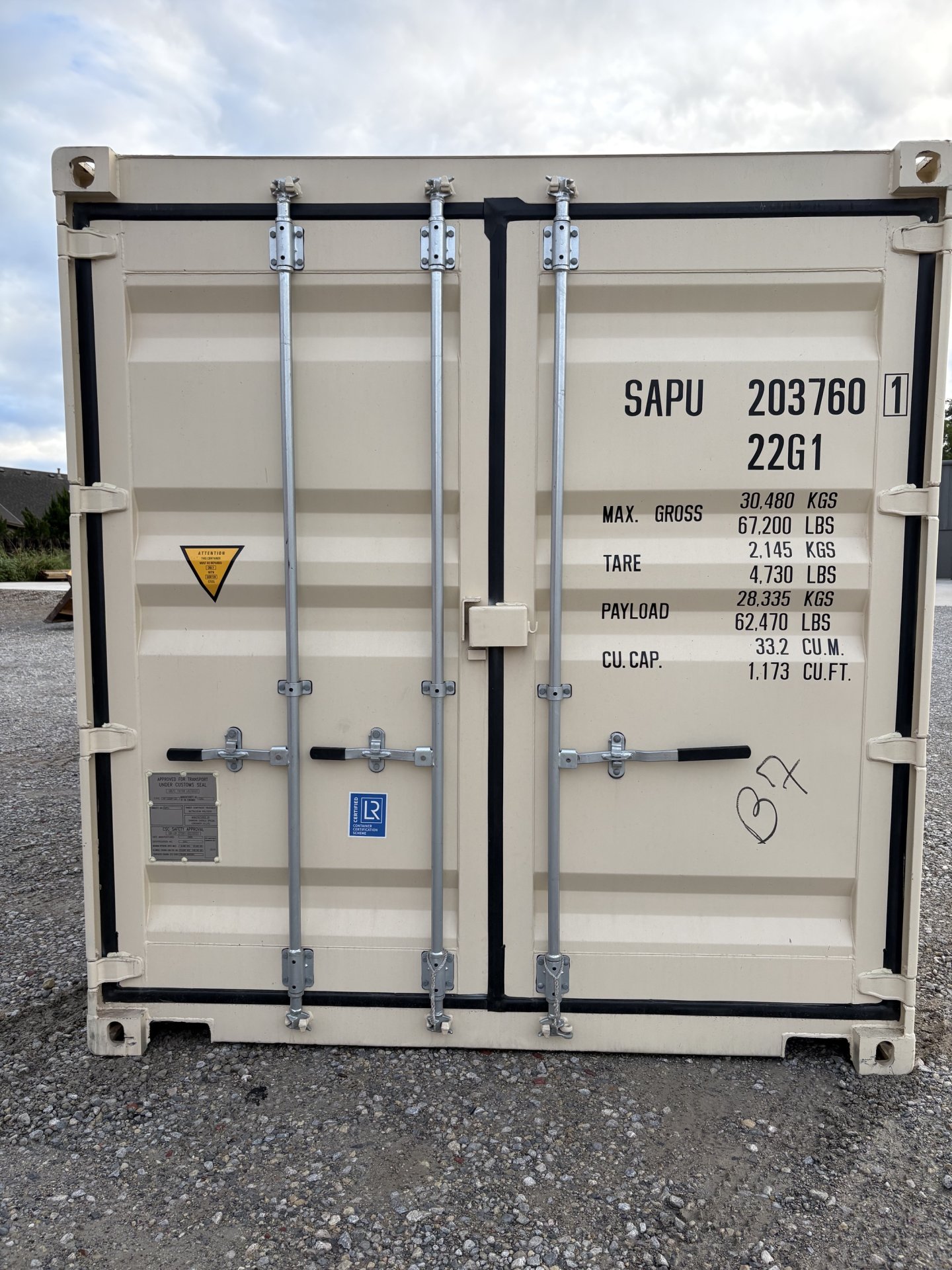 Rear corner view of the product