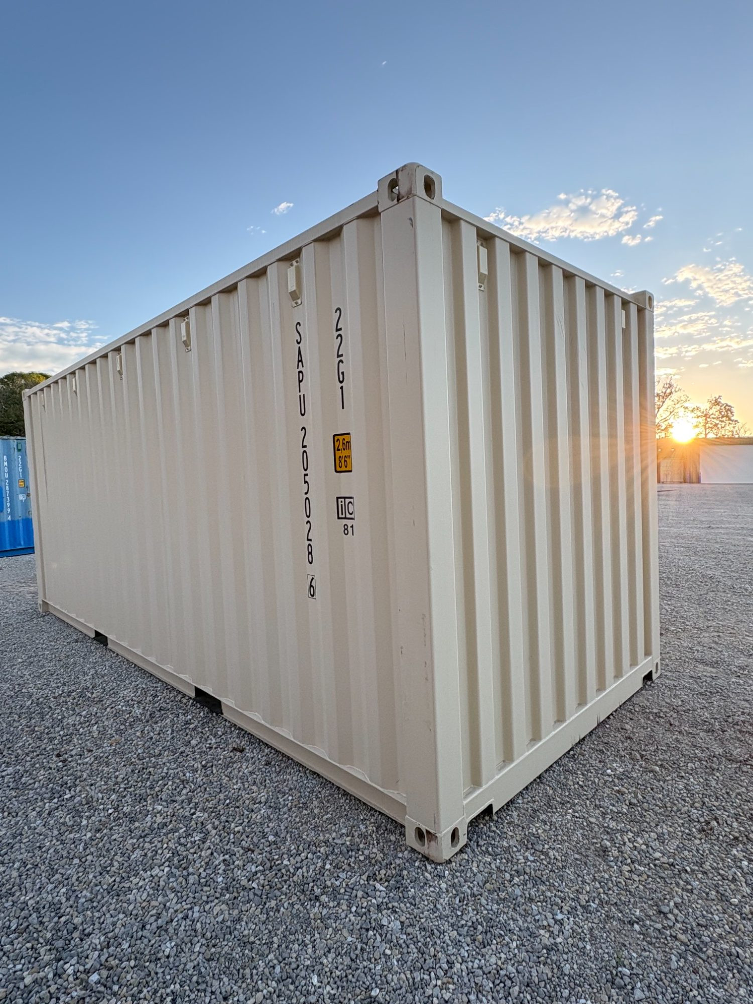 Rear corner view of the product