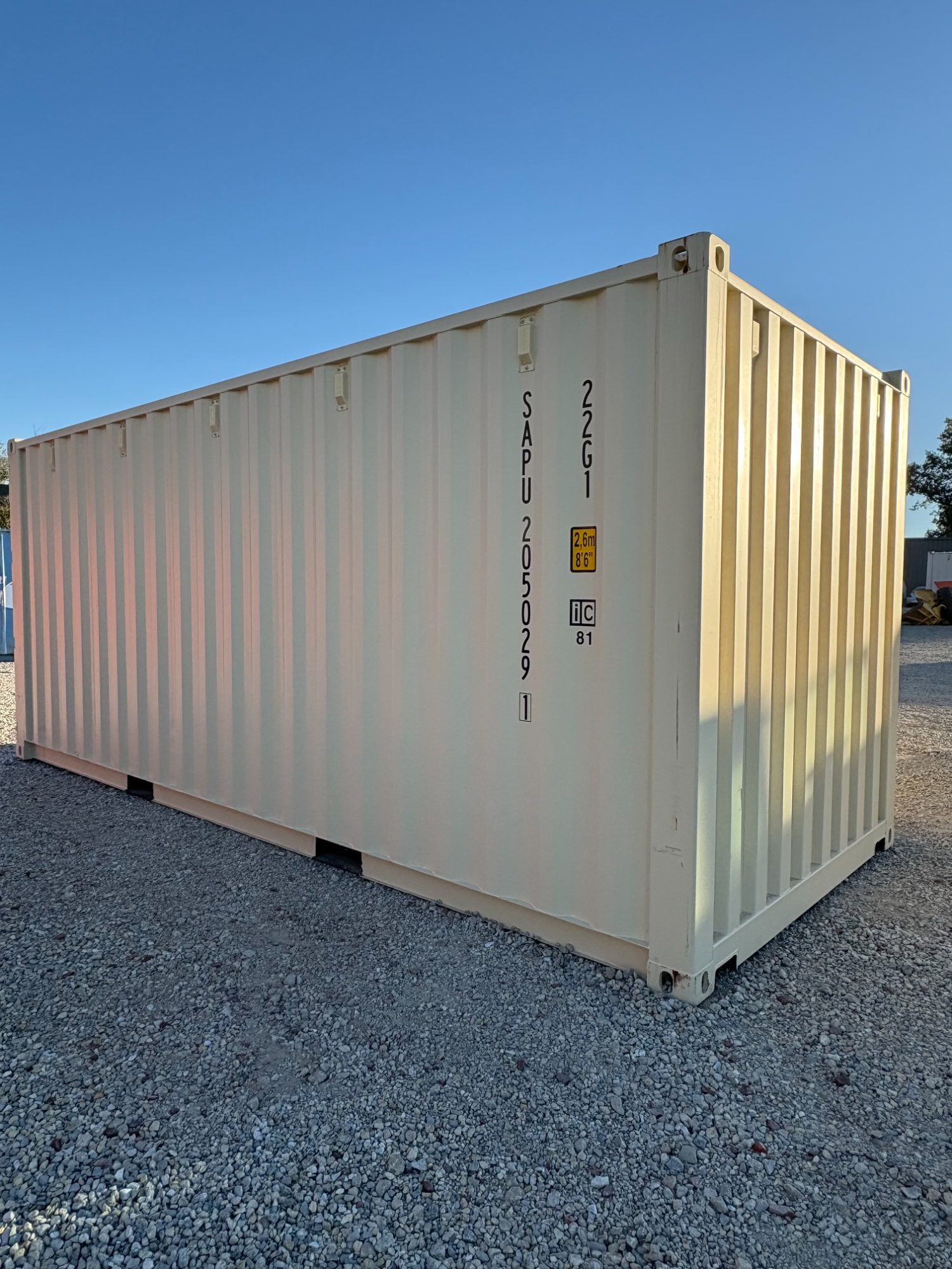 Rear corner view of the product