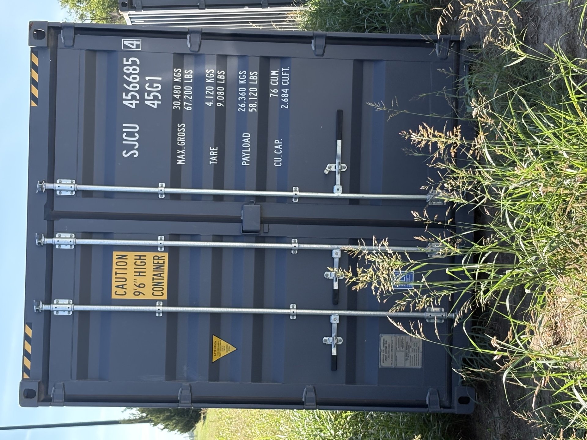Rear corner view of the product