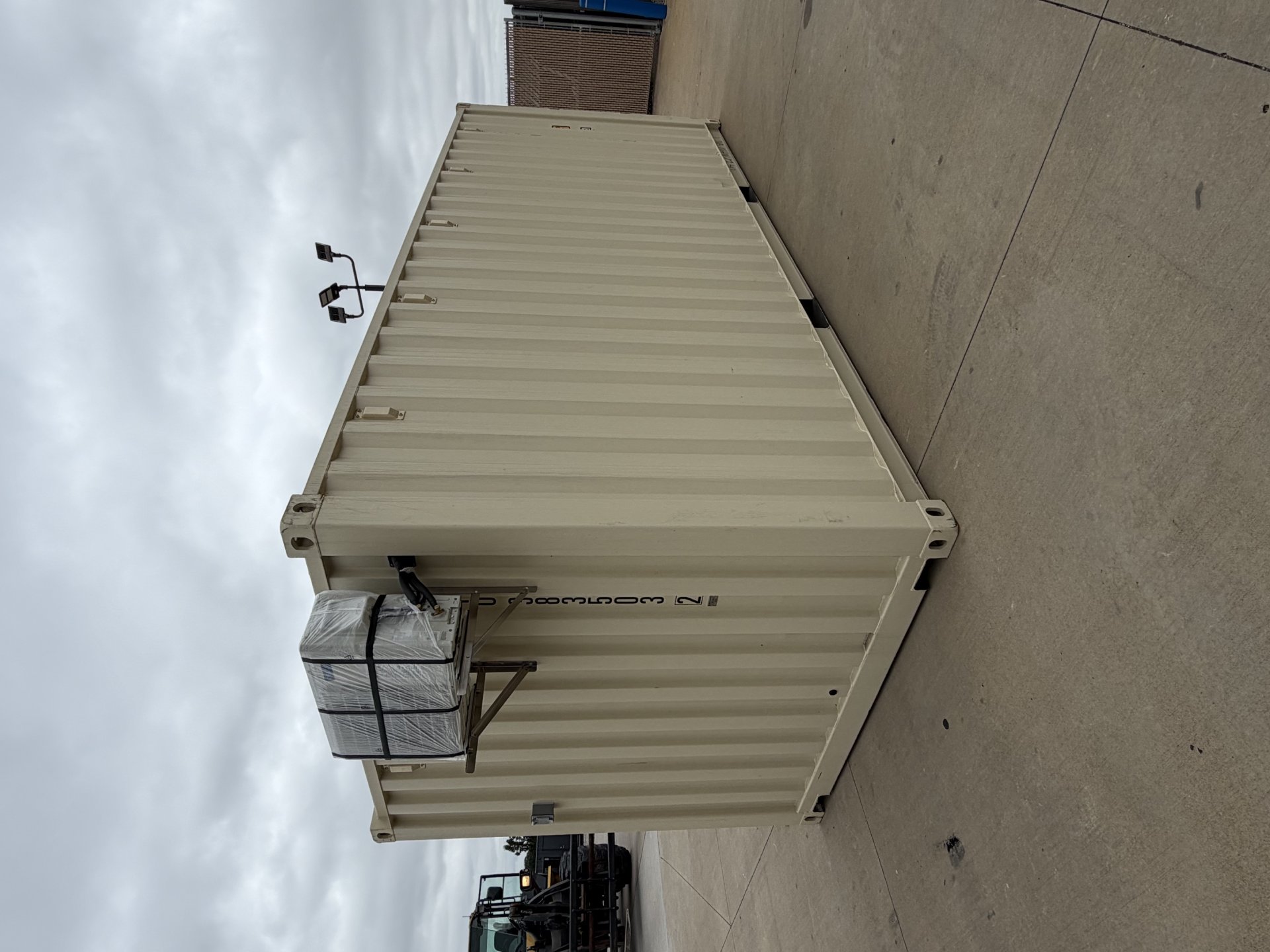 Front corner view of the product