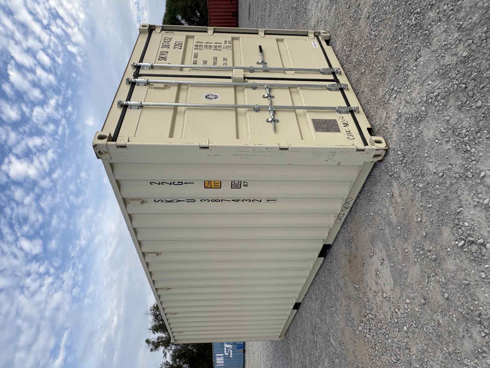 Front corner view of the product