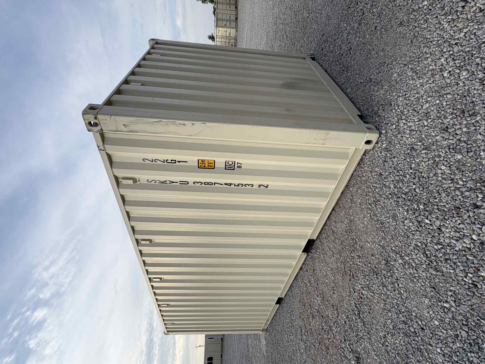 Rear corner view of the product