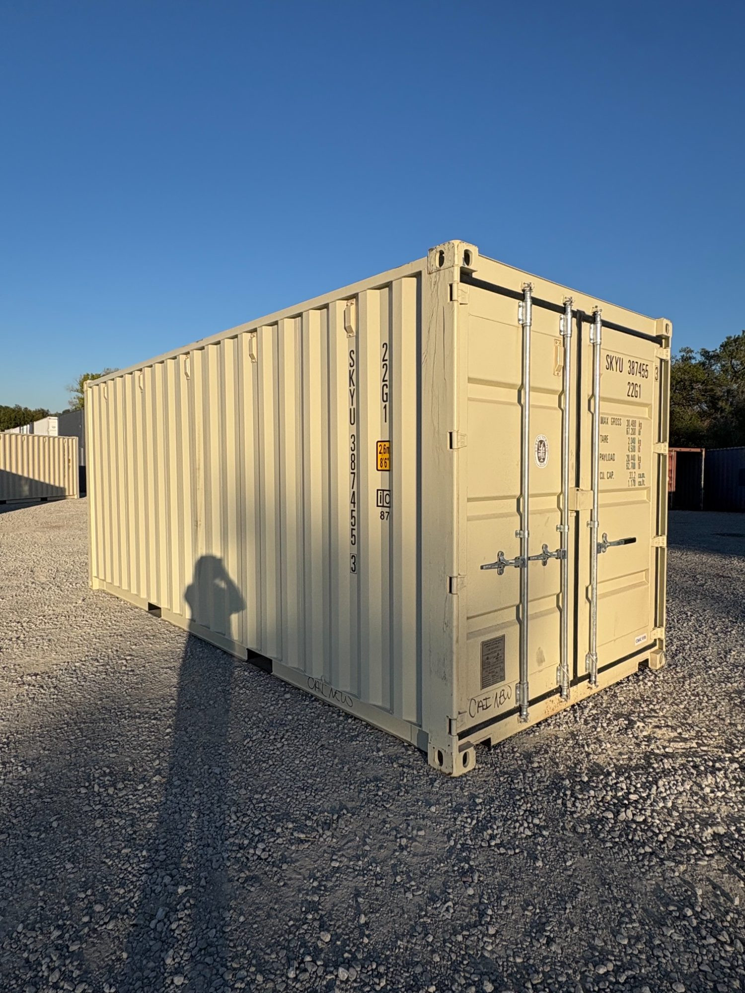 Front corner view of the product