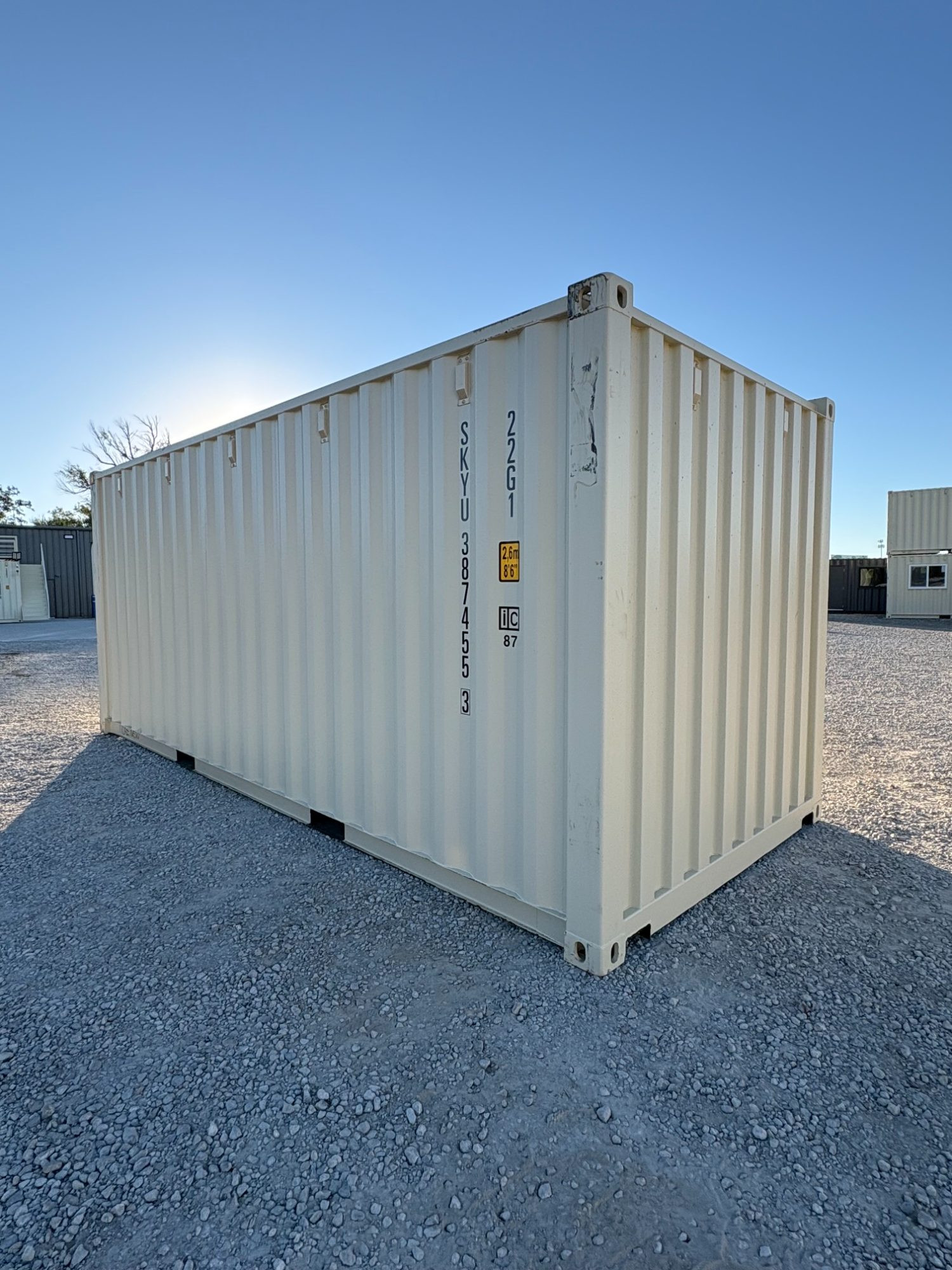 Rear corner view of the product