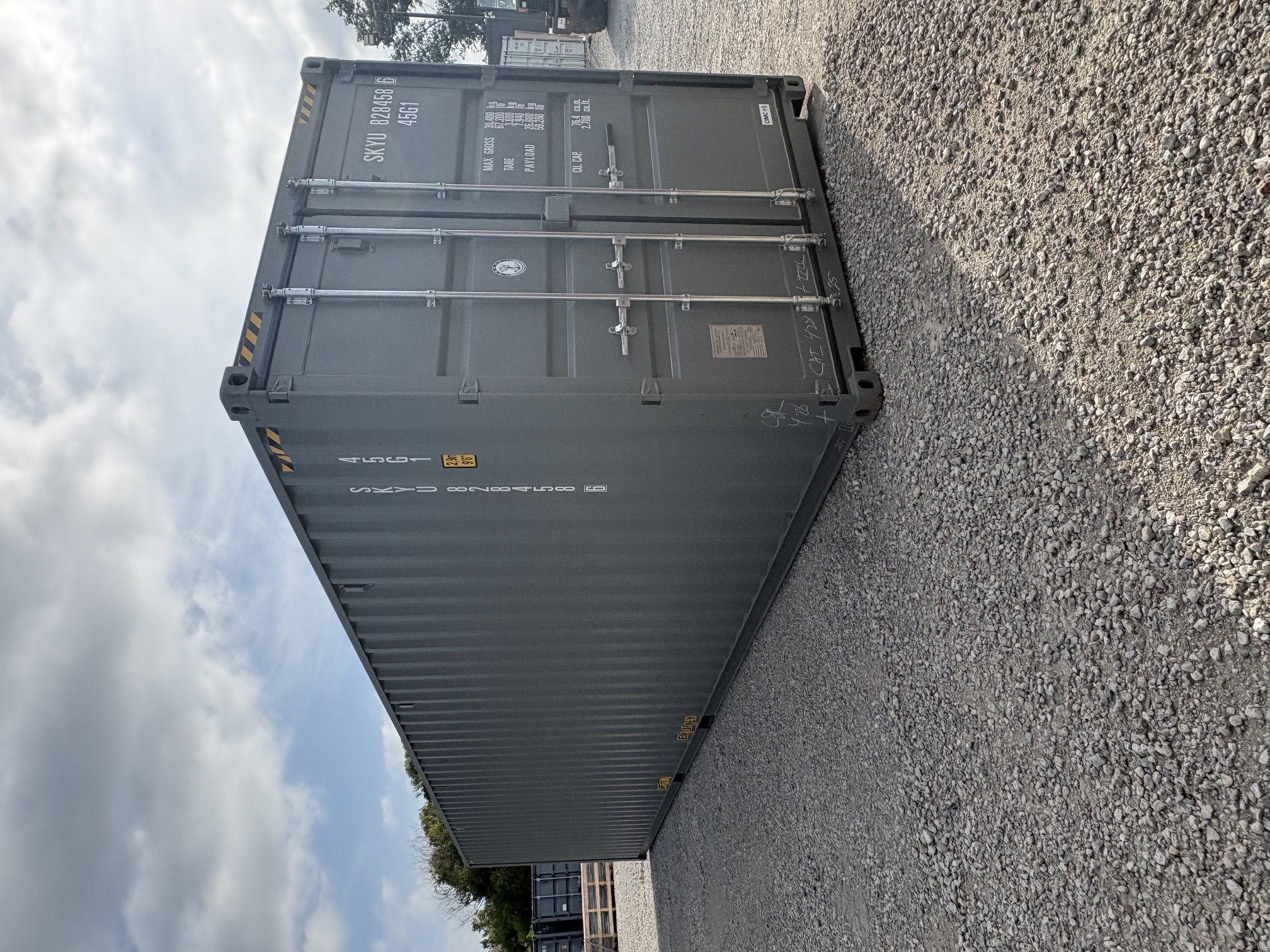 Front corner view of the product
