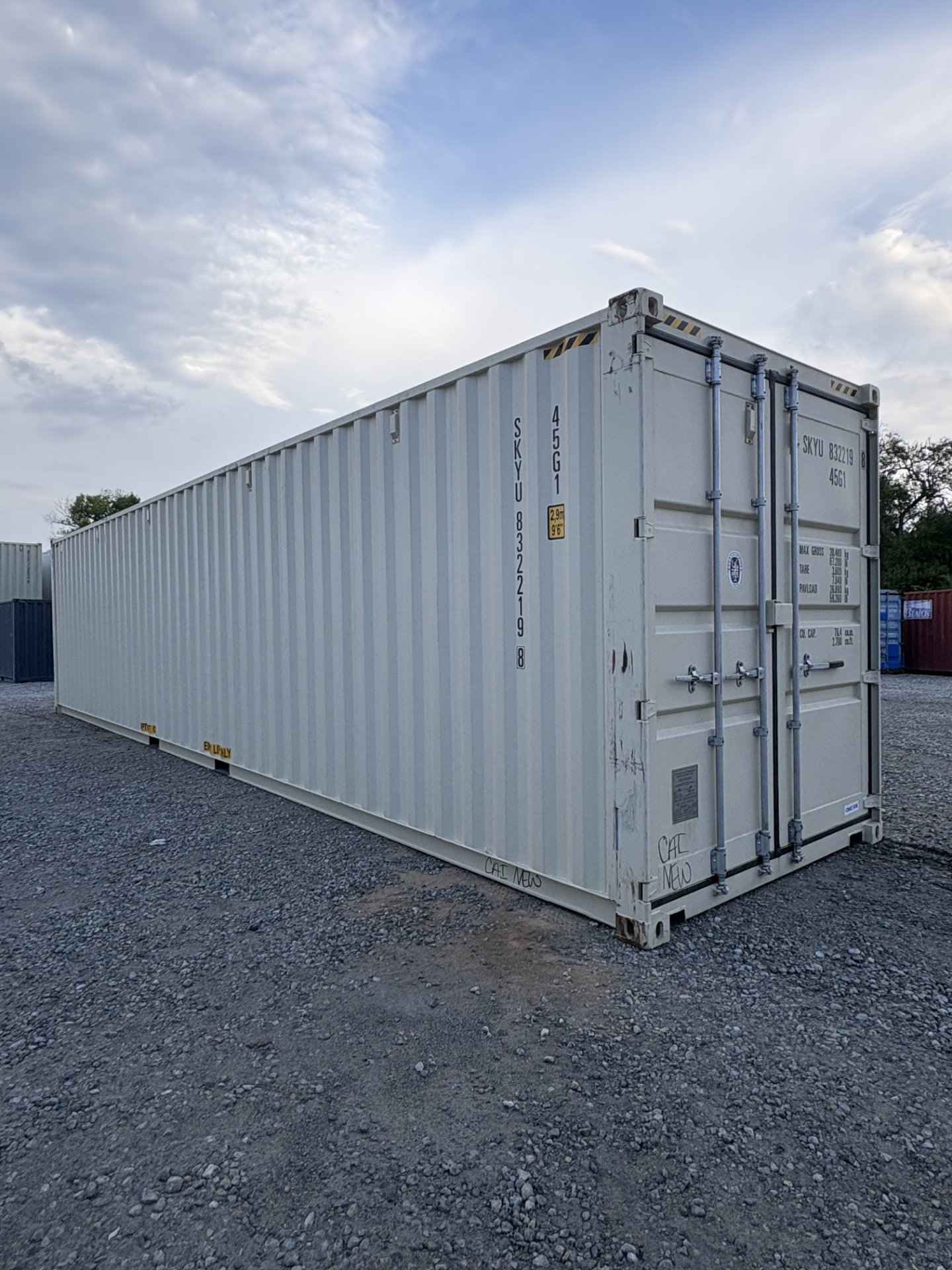 Front corner view of the product