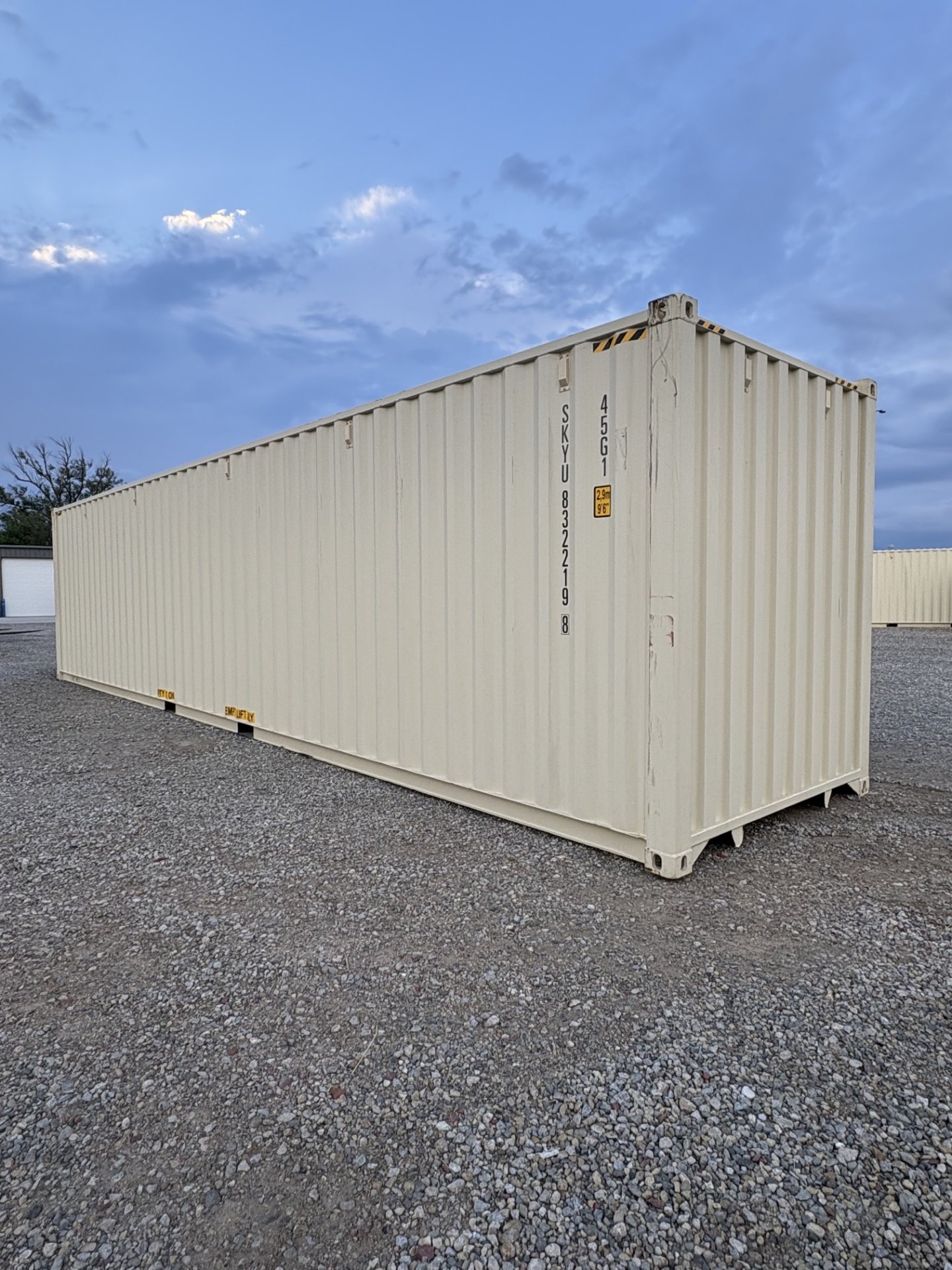 Rear corner view of the product