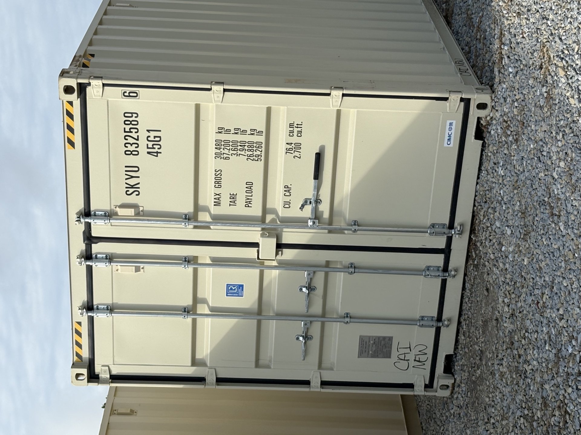 Rear corner view of the product