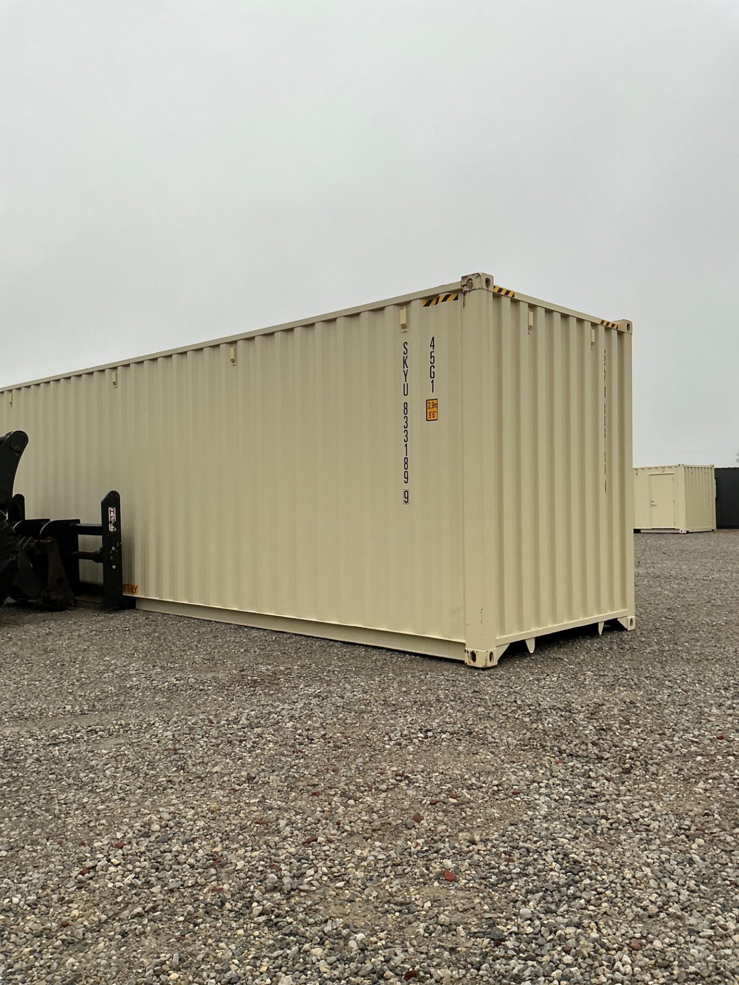 Rear corner view of the product