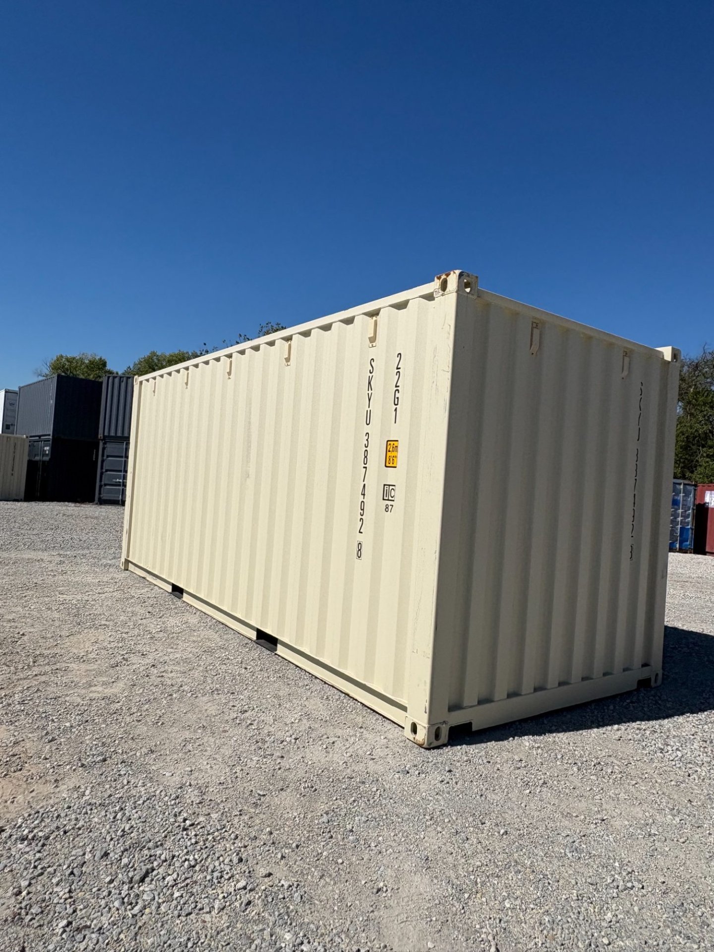 Rear corner view of the product
