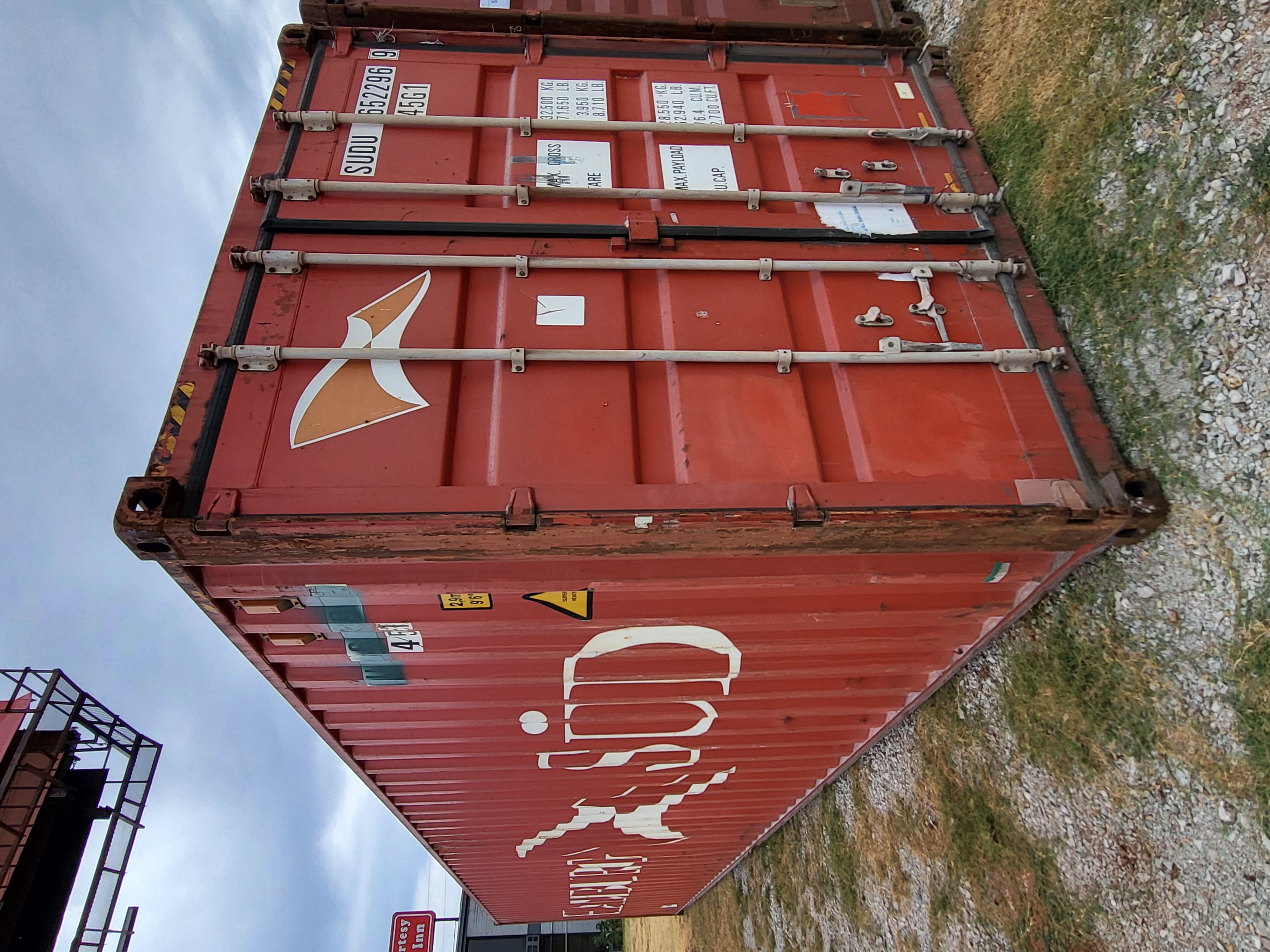 Front corner view of the product