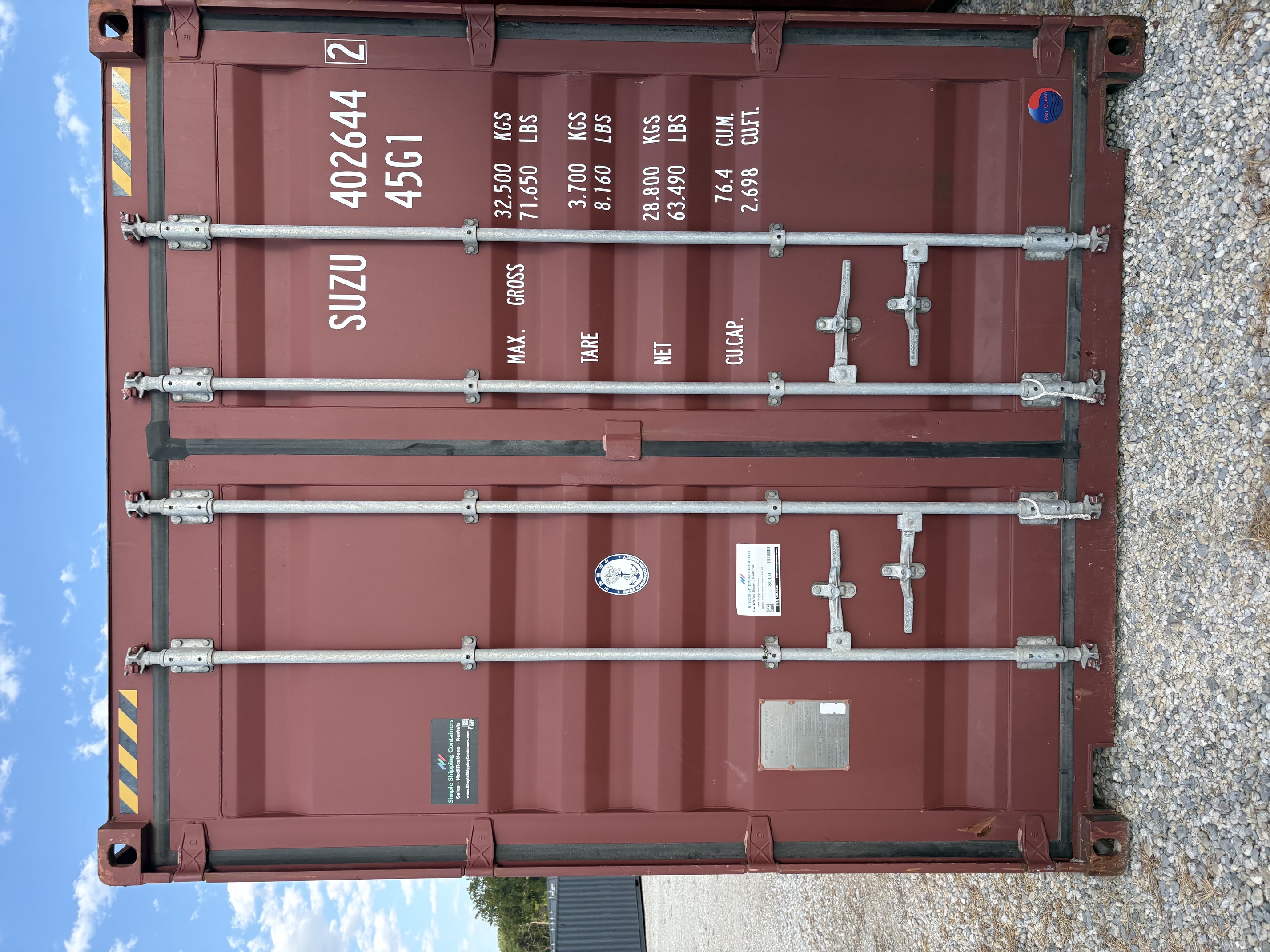 Front view of the product