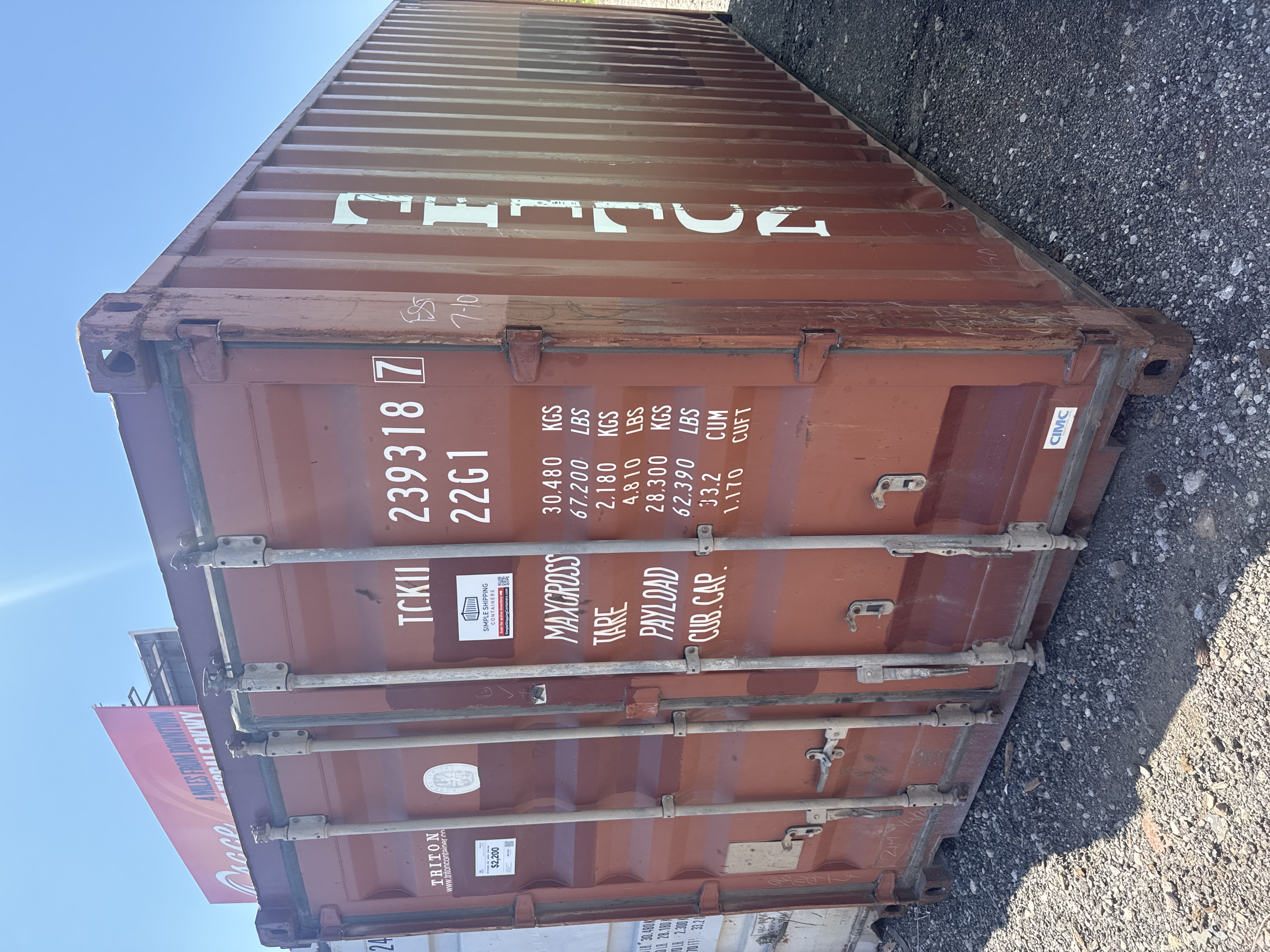 Front corner view of the product