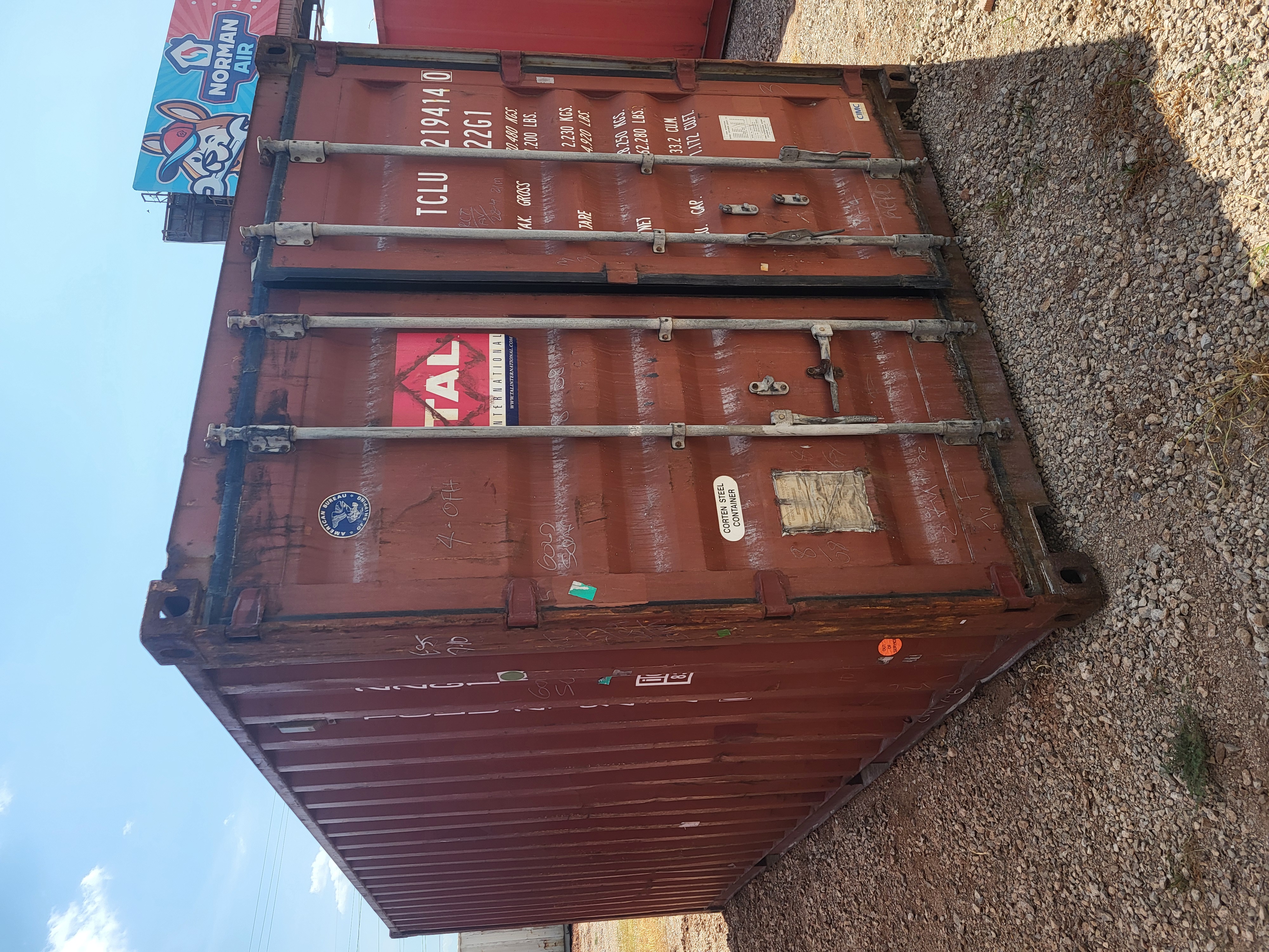 Front corner view of the product