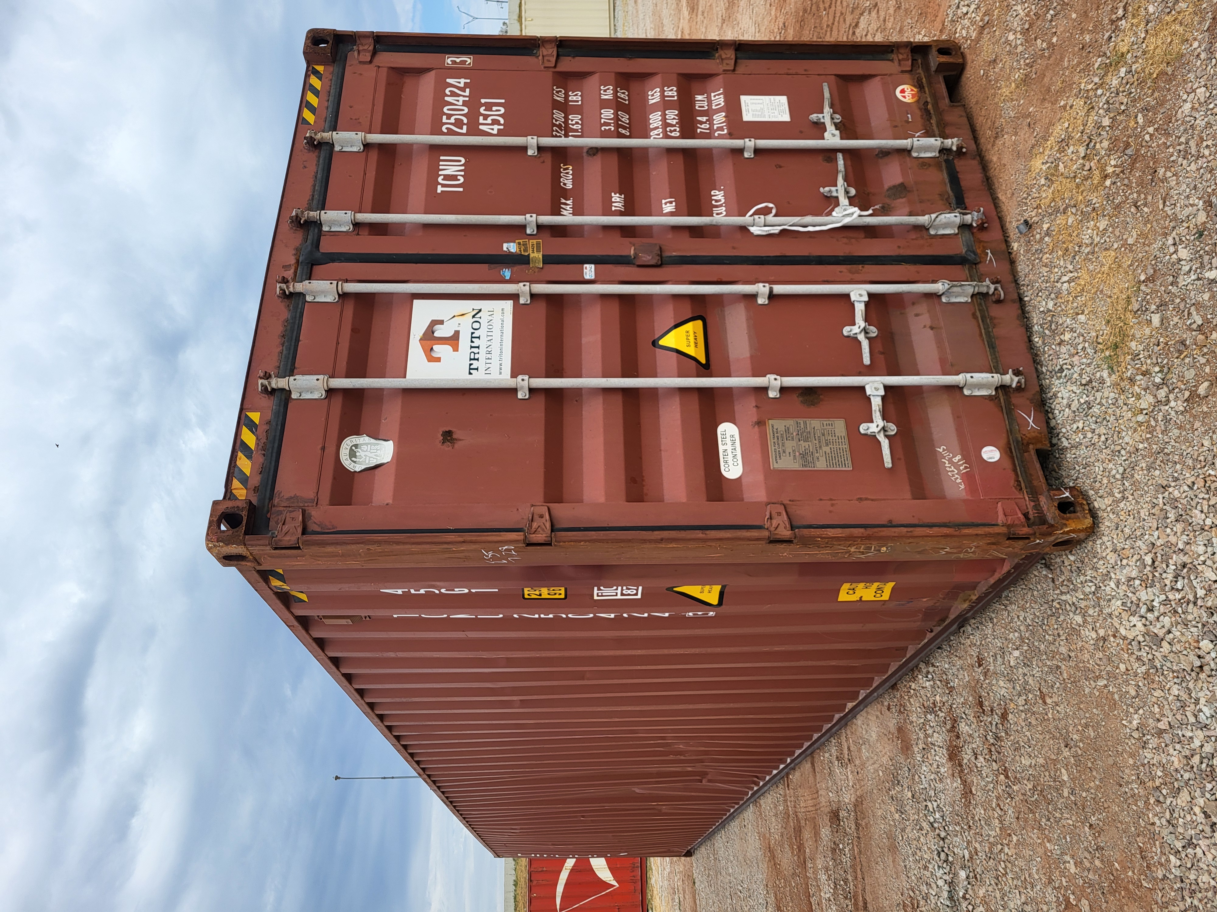 Front corner view of the product