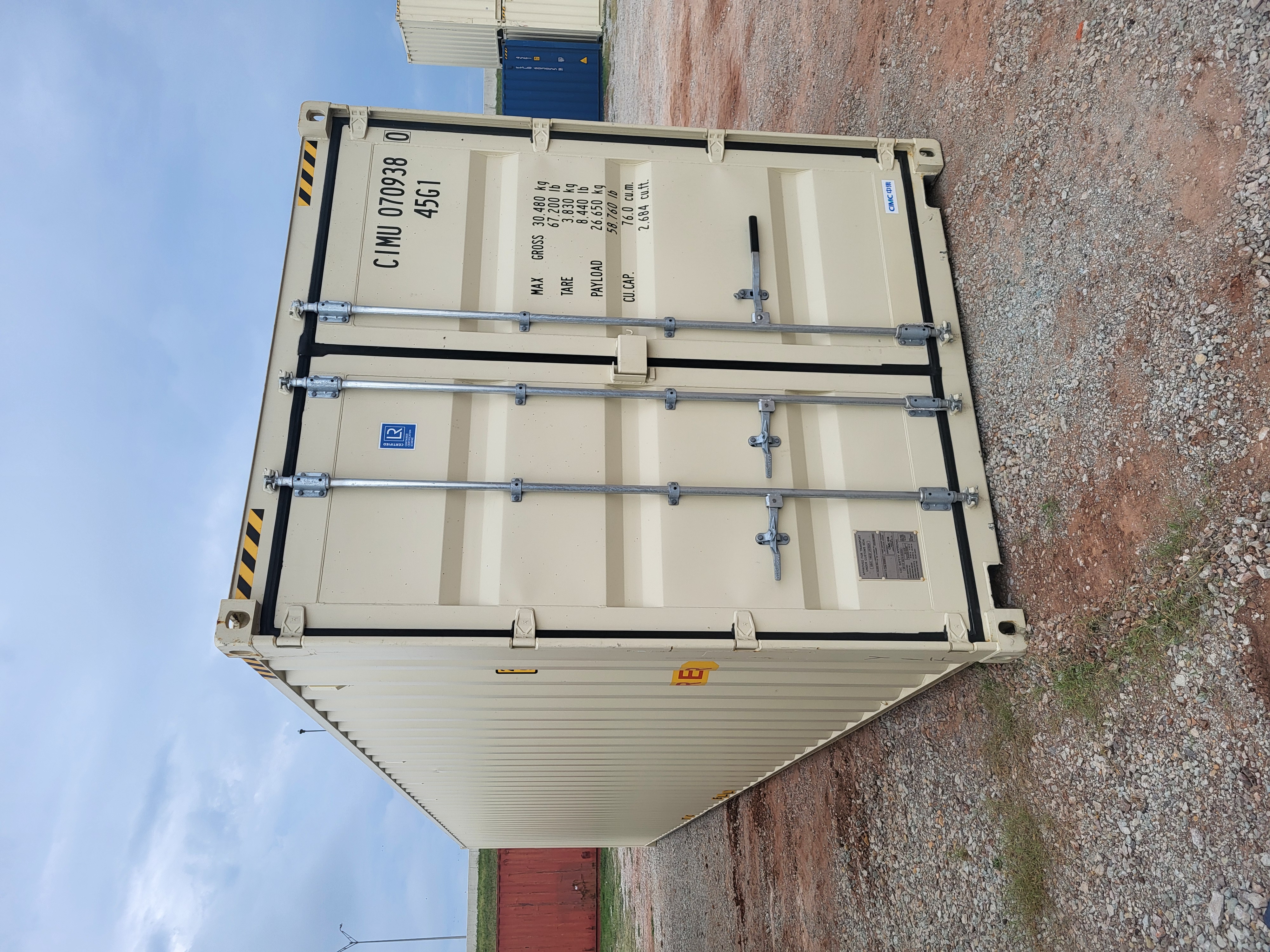 Front corner view of the product