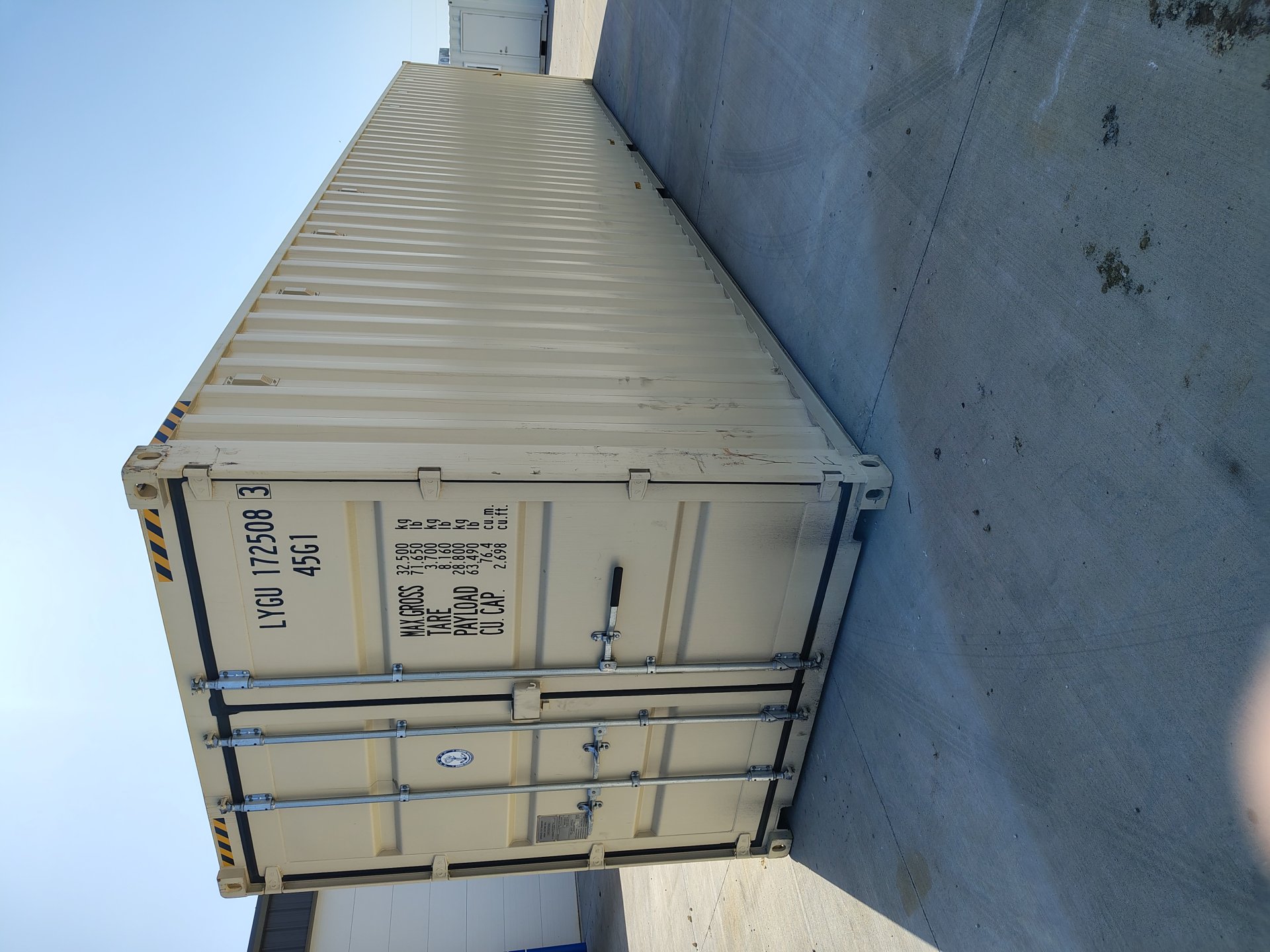 Front corner view of the product