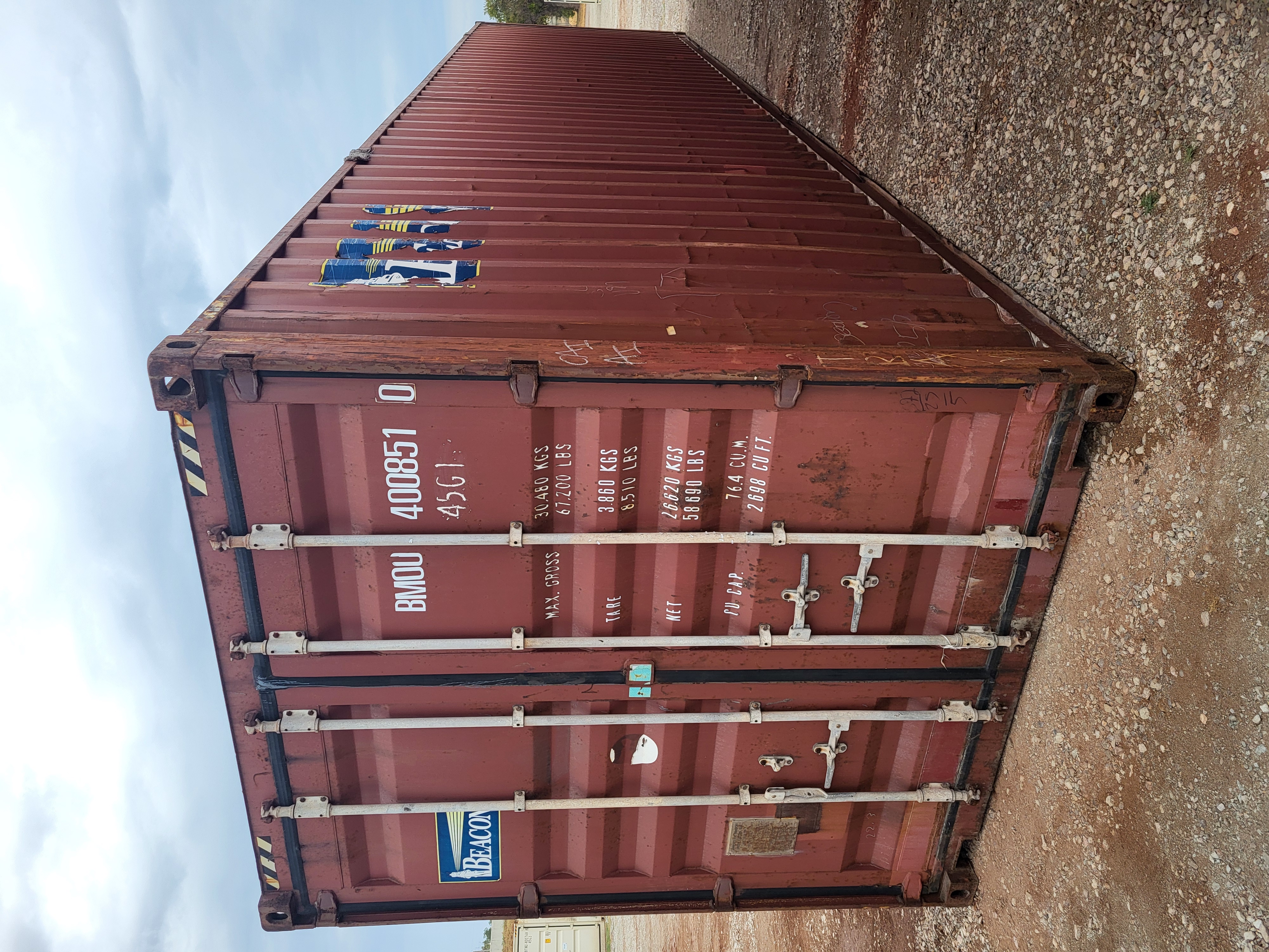 Front corner view of the product