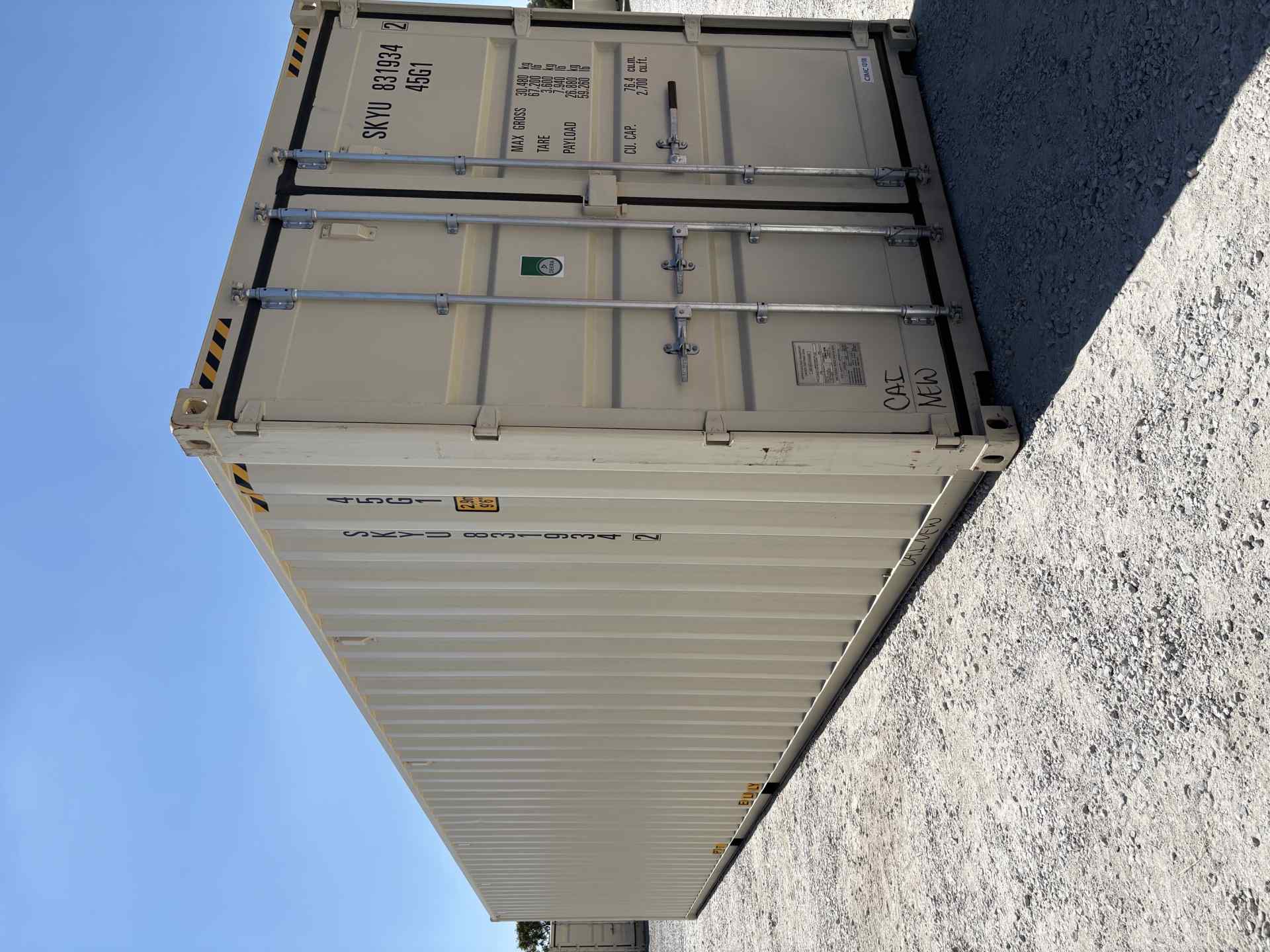 Front corner view of the product
