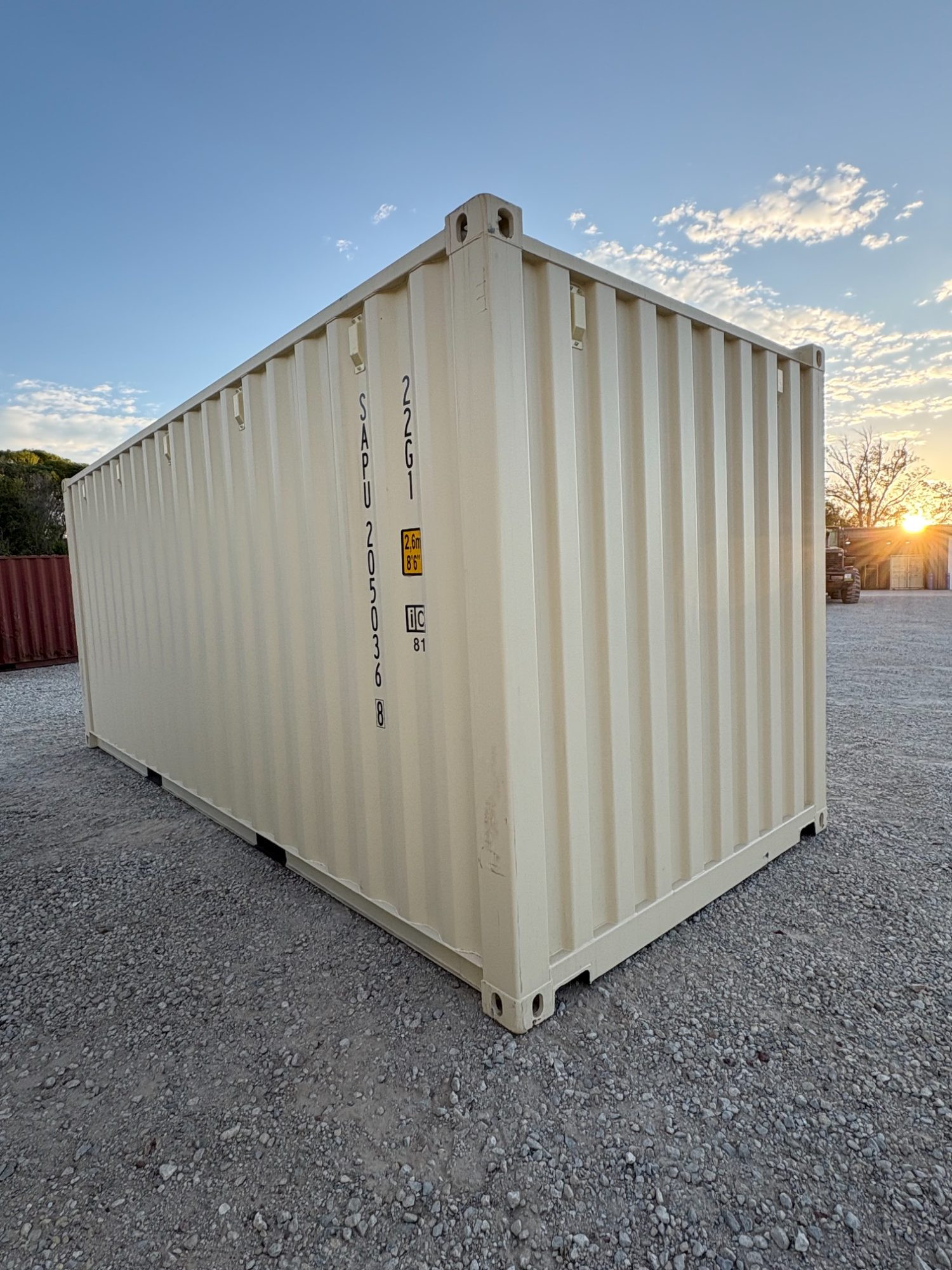 Rear corner view of the product