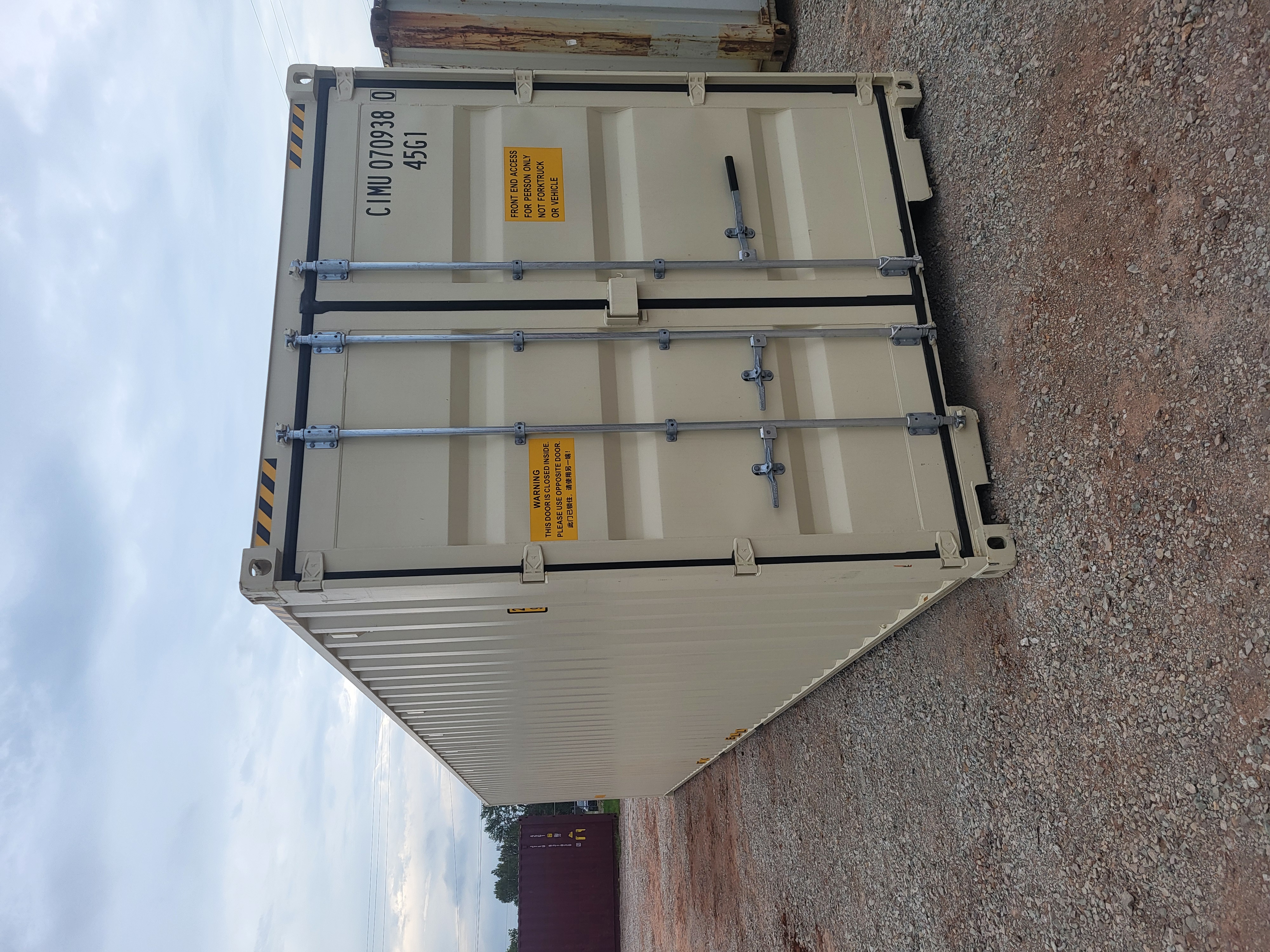Rear corner view of the product
