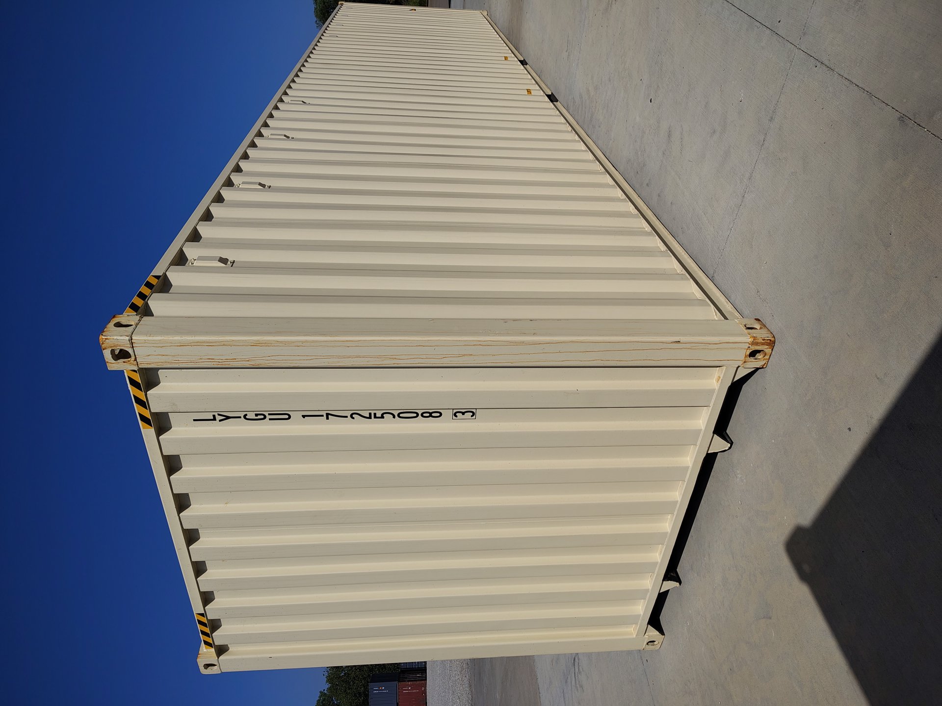 Rear corner view of the product