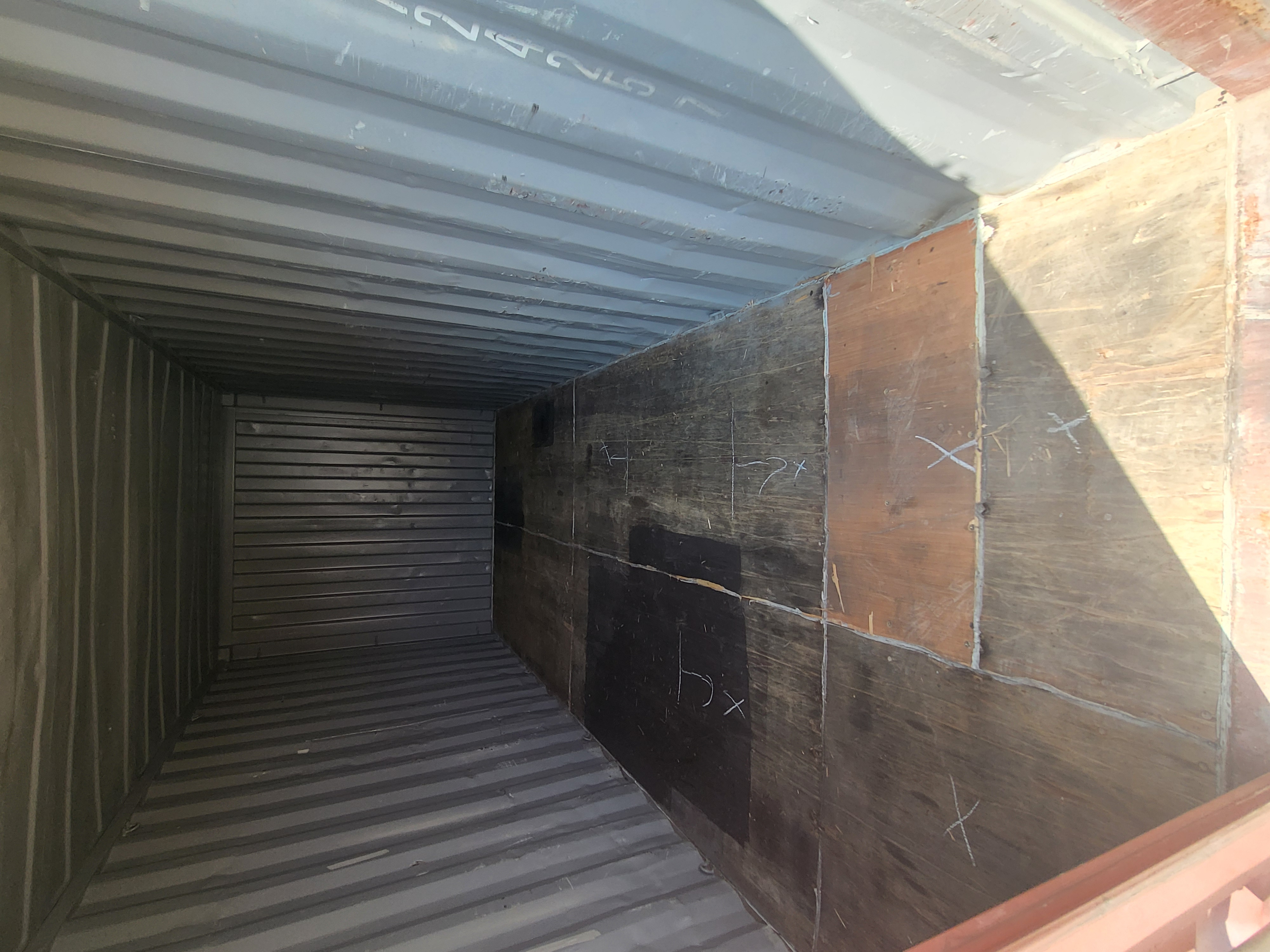 Rear corner view of the product