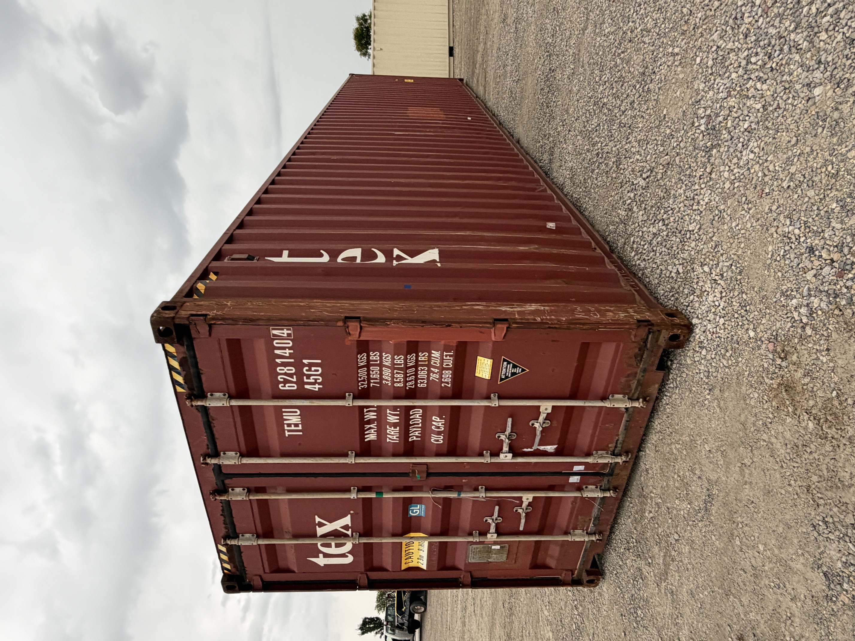 Front corner view of the product