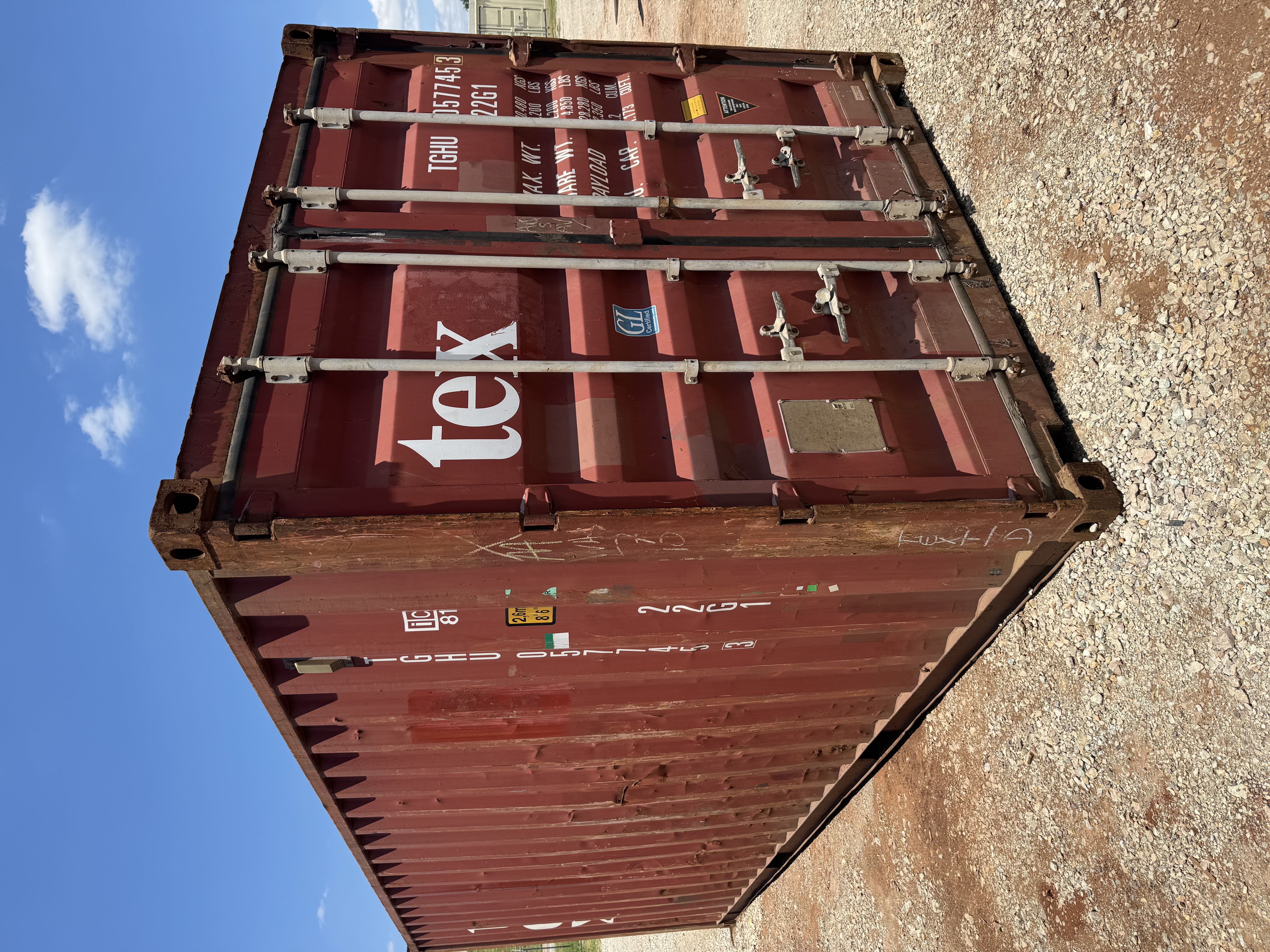 Front corner view of the product