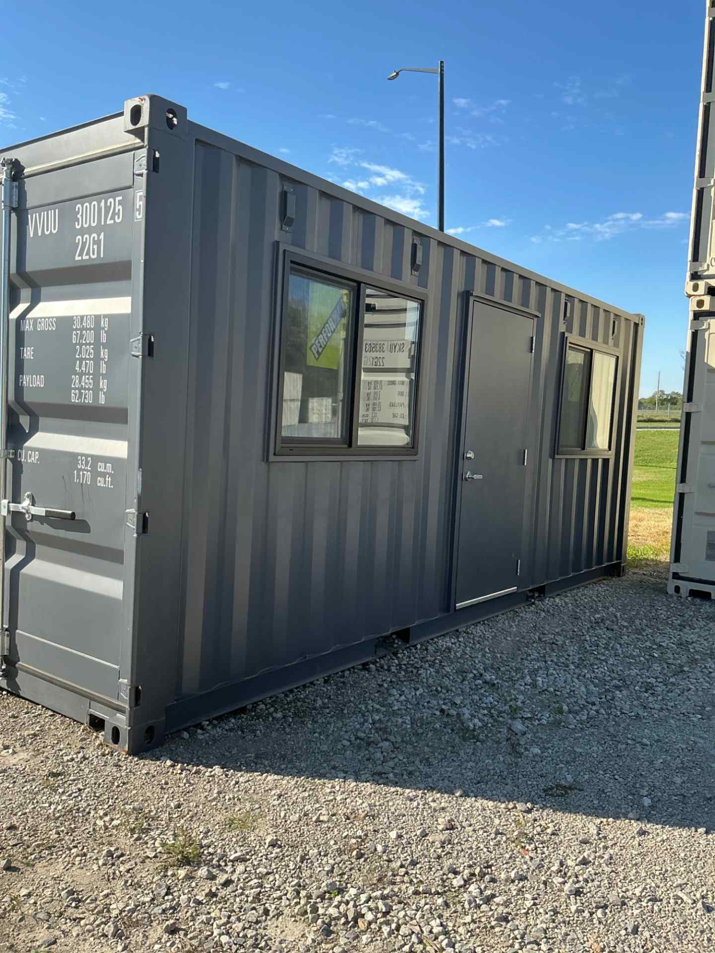 Front corner view of the product