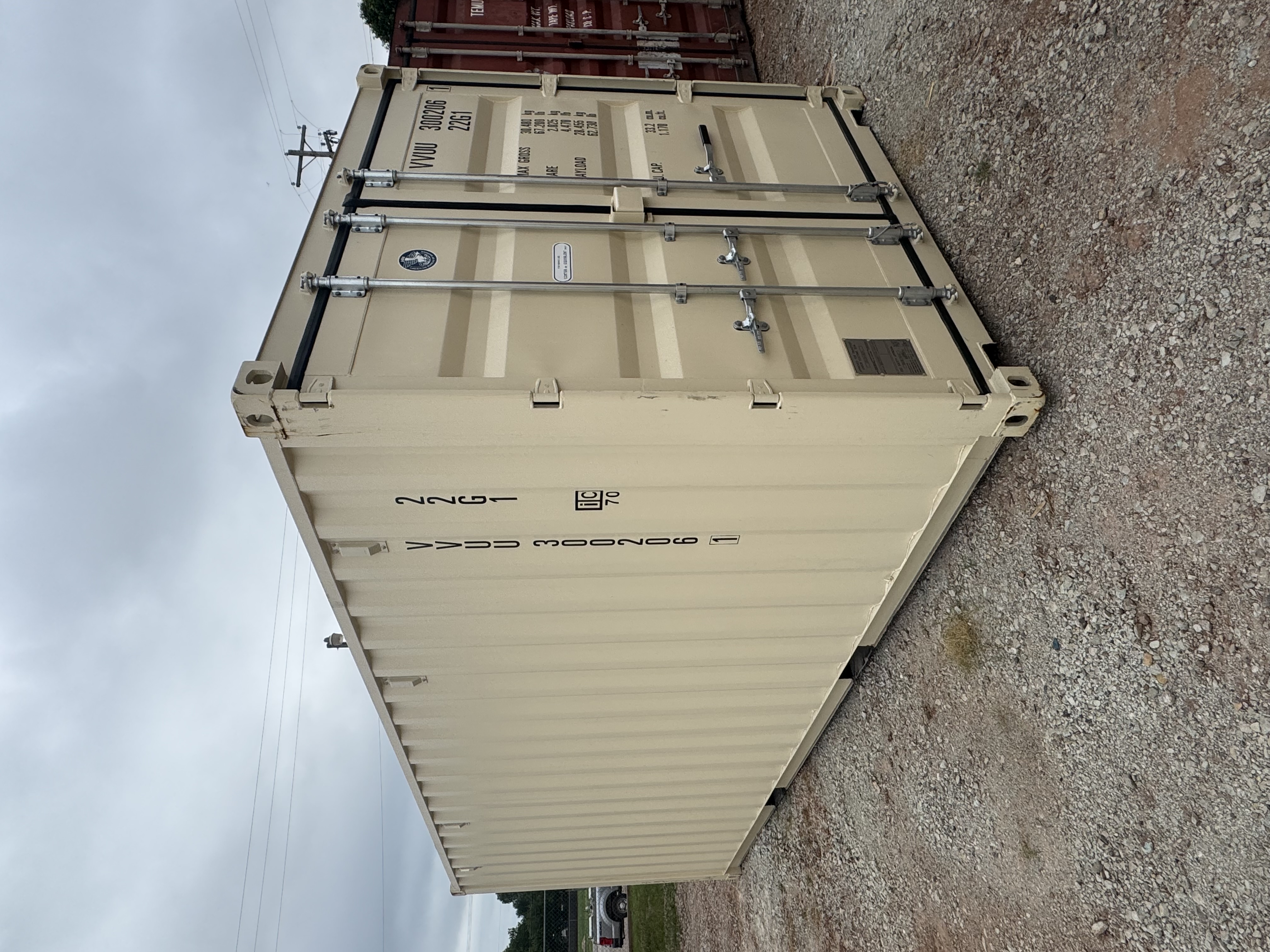 Front corner view of the product