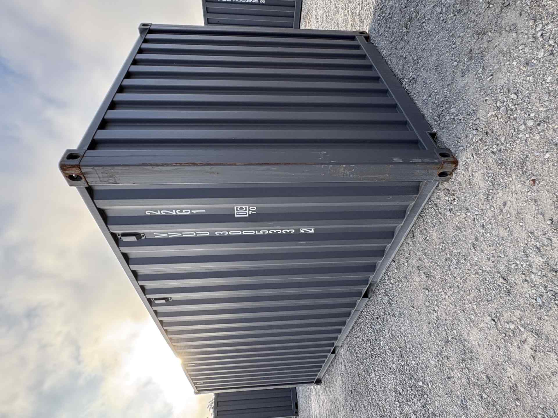 Rear corner view of the product