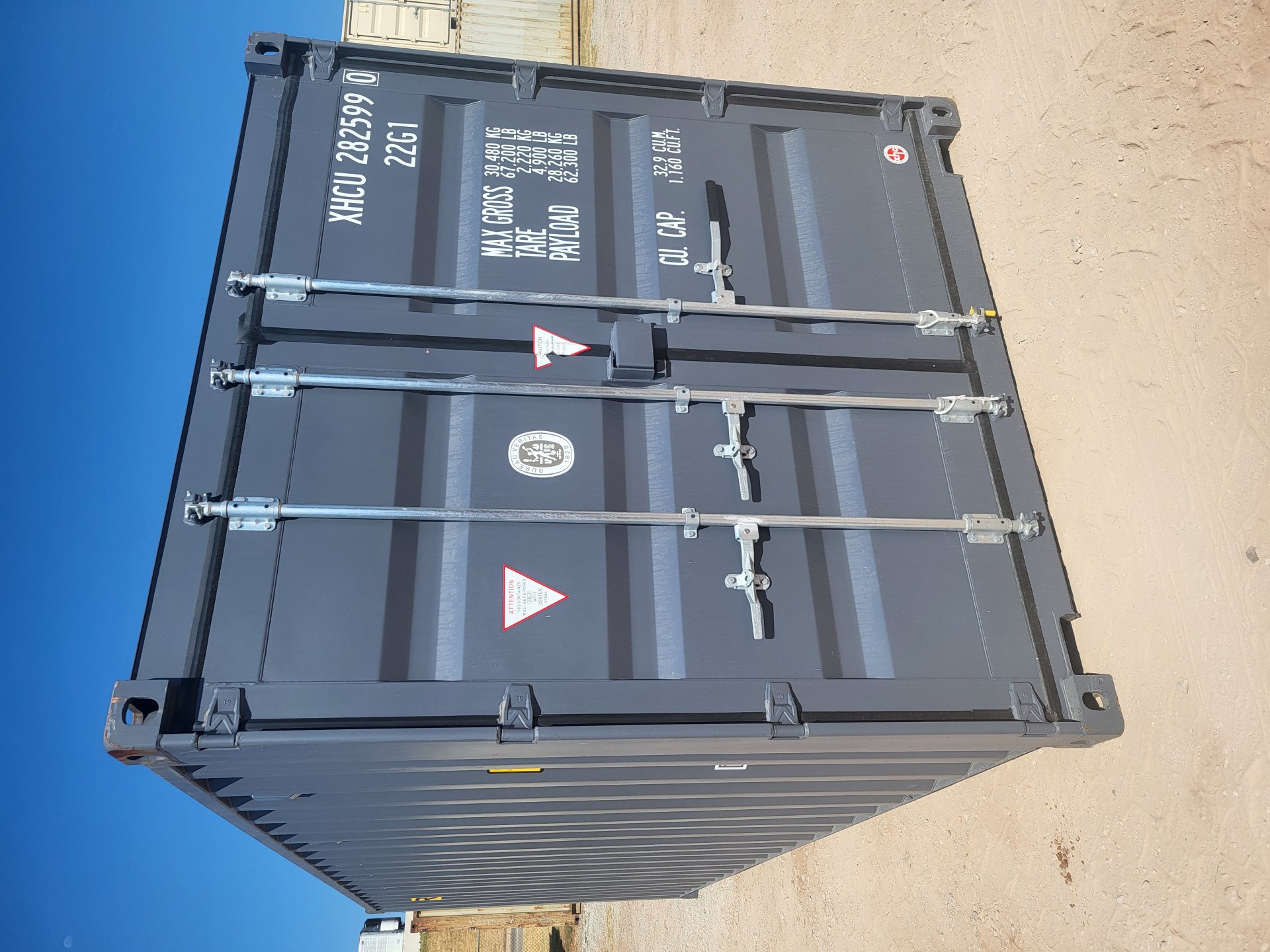 Rear corner view of the product