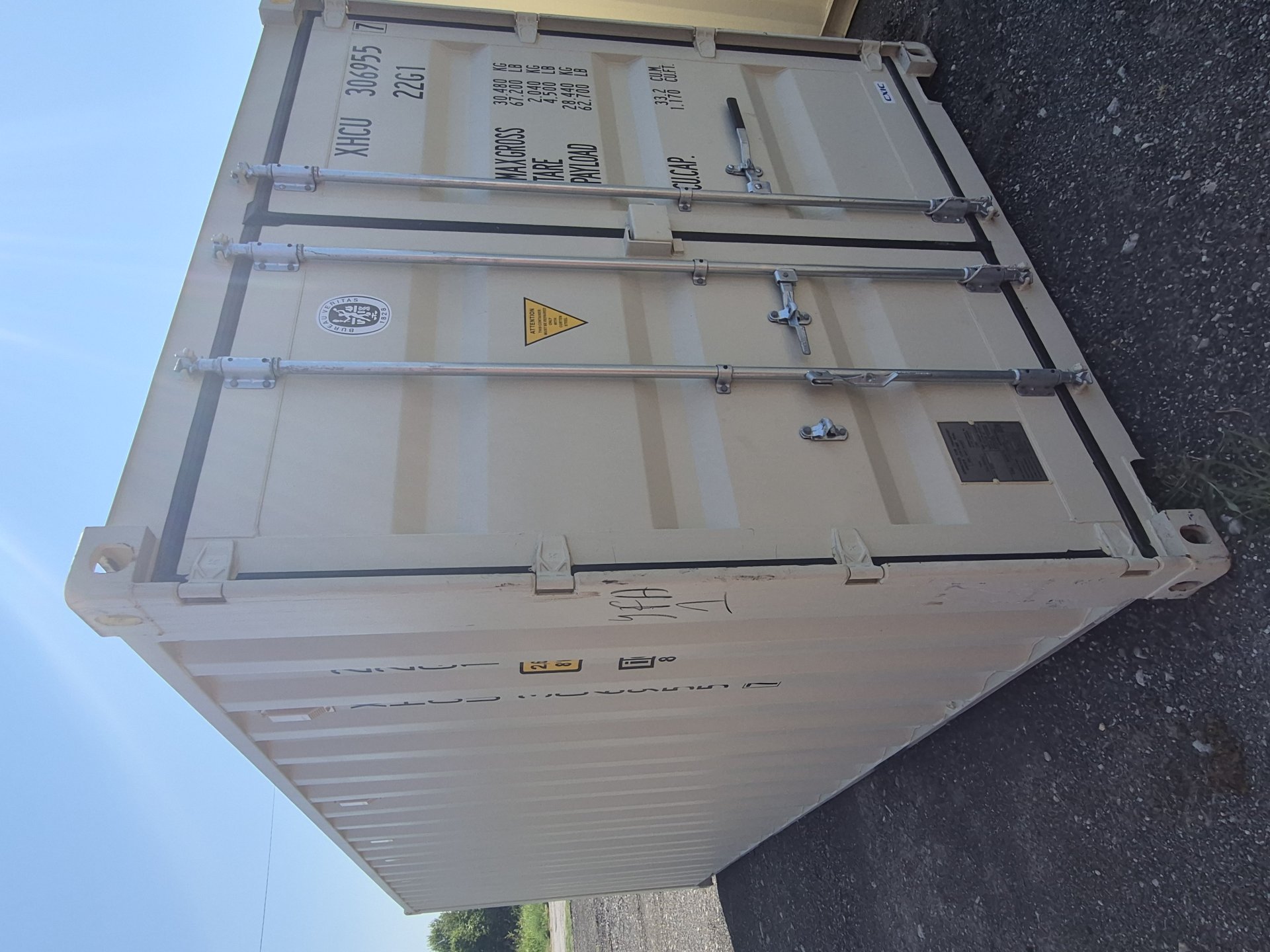 Front corner view of the product