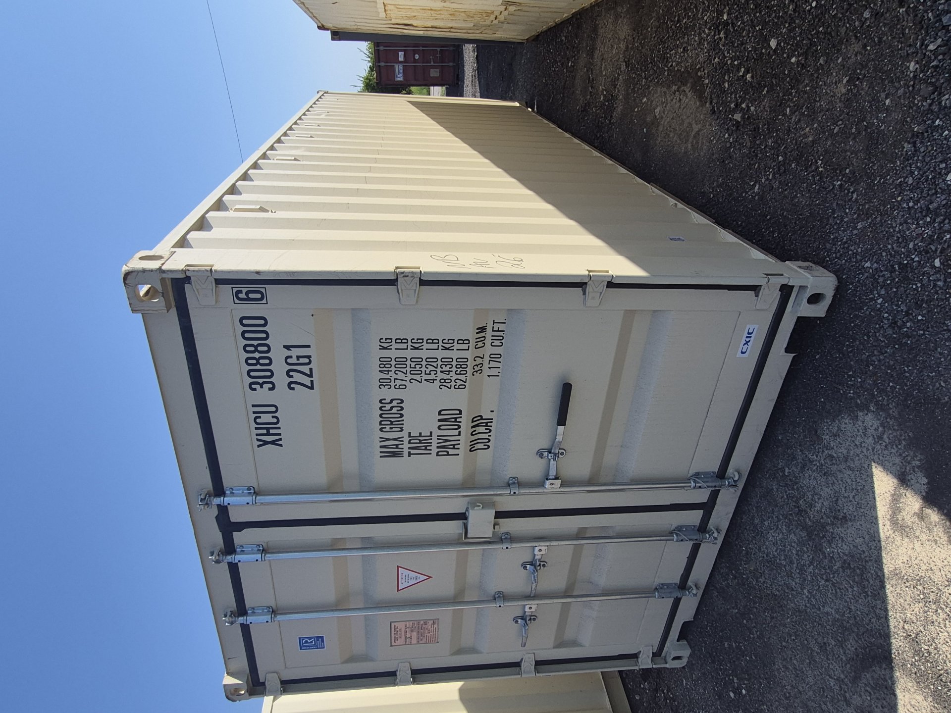 Front corner view of the product